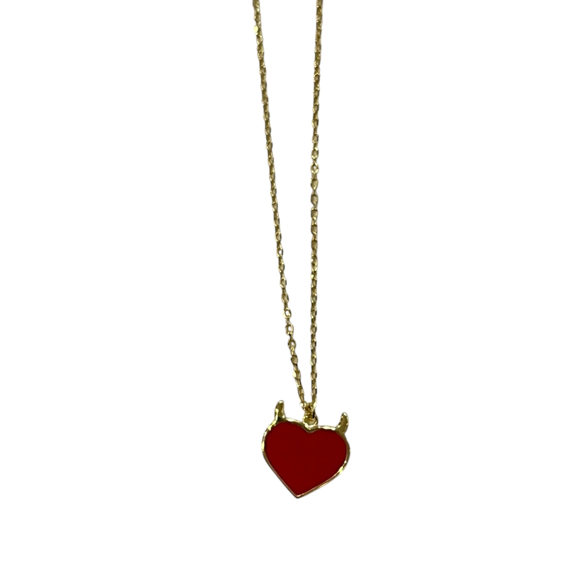 Gargantilla Plata .925 Rodio Corazón Rojo