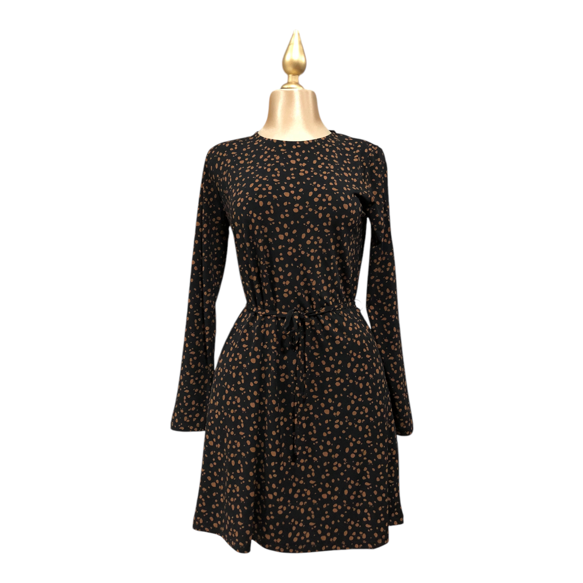 Vestido Color Negro Manchas Para Dama LSN