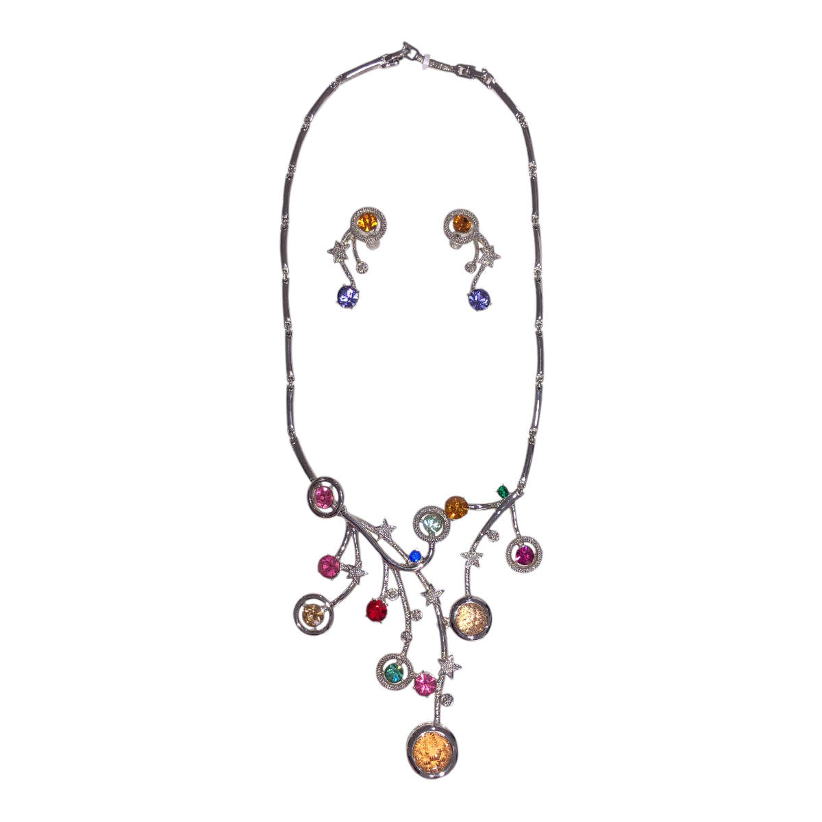 Juego De Collar Y Aretes Estrellas
