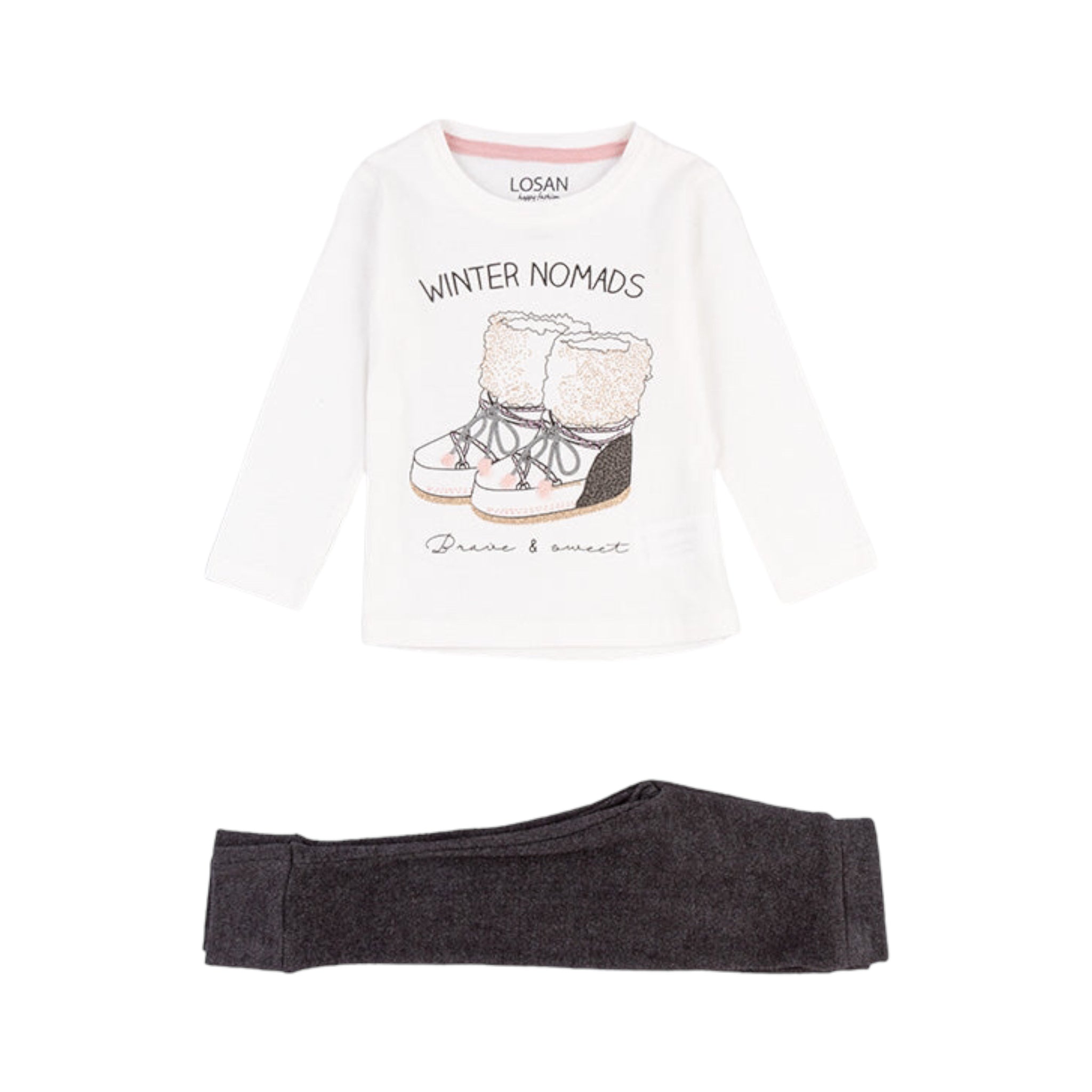 Conjunto De Camisa "Winter Nomads" Y Legging Niña Losan
