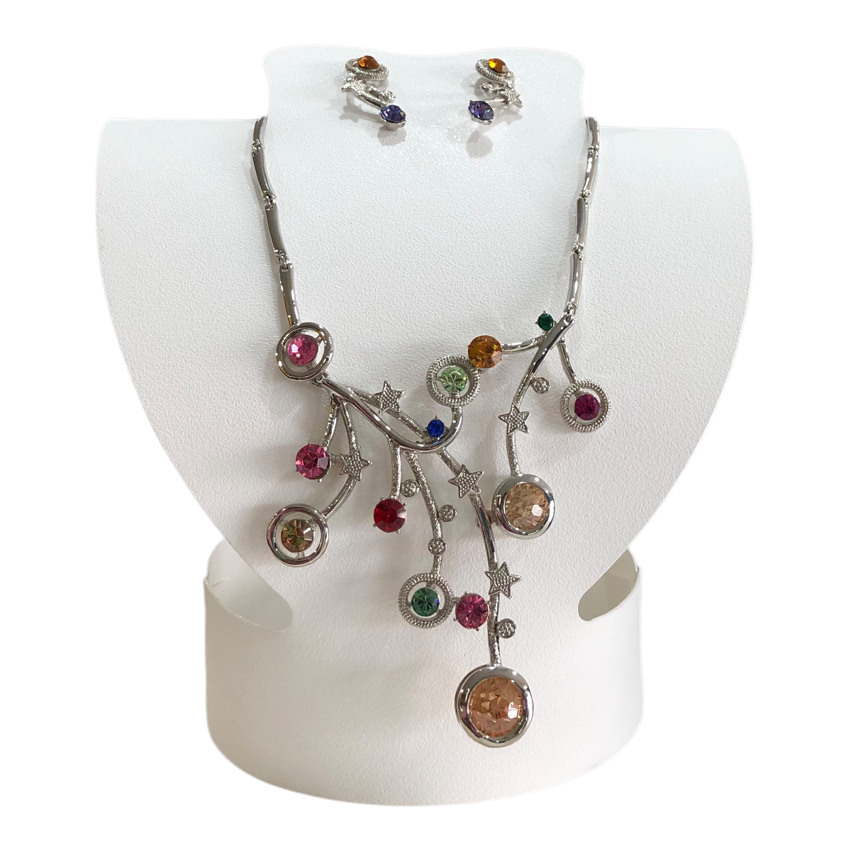 Juego De Collar Y Aretes Estrellas