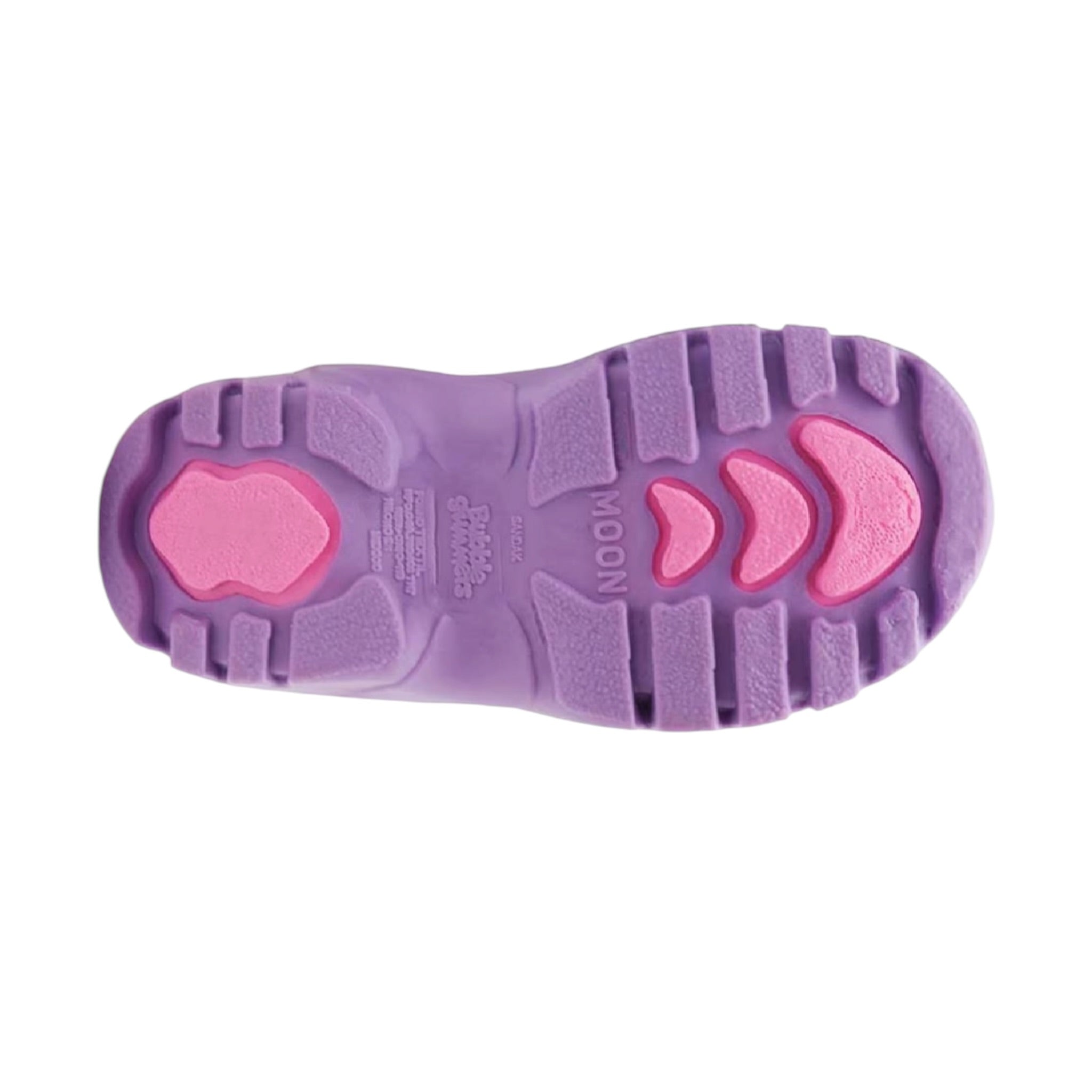 Botas De Lluvia Moon II Rosa / Lila Bubble Gummers