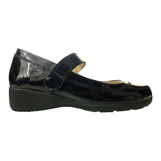 Zapato Escolar Mini Tacón Color Negro Dogi