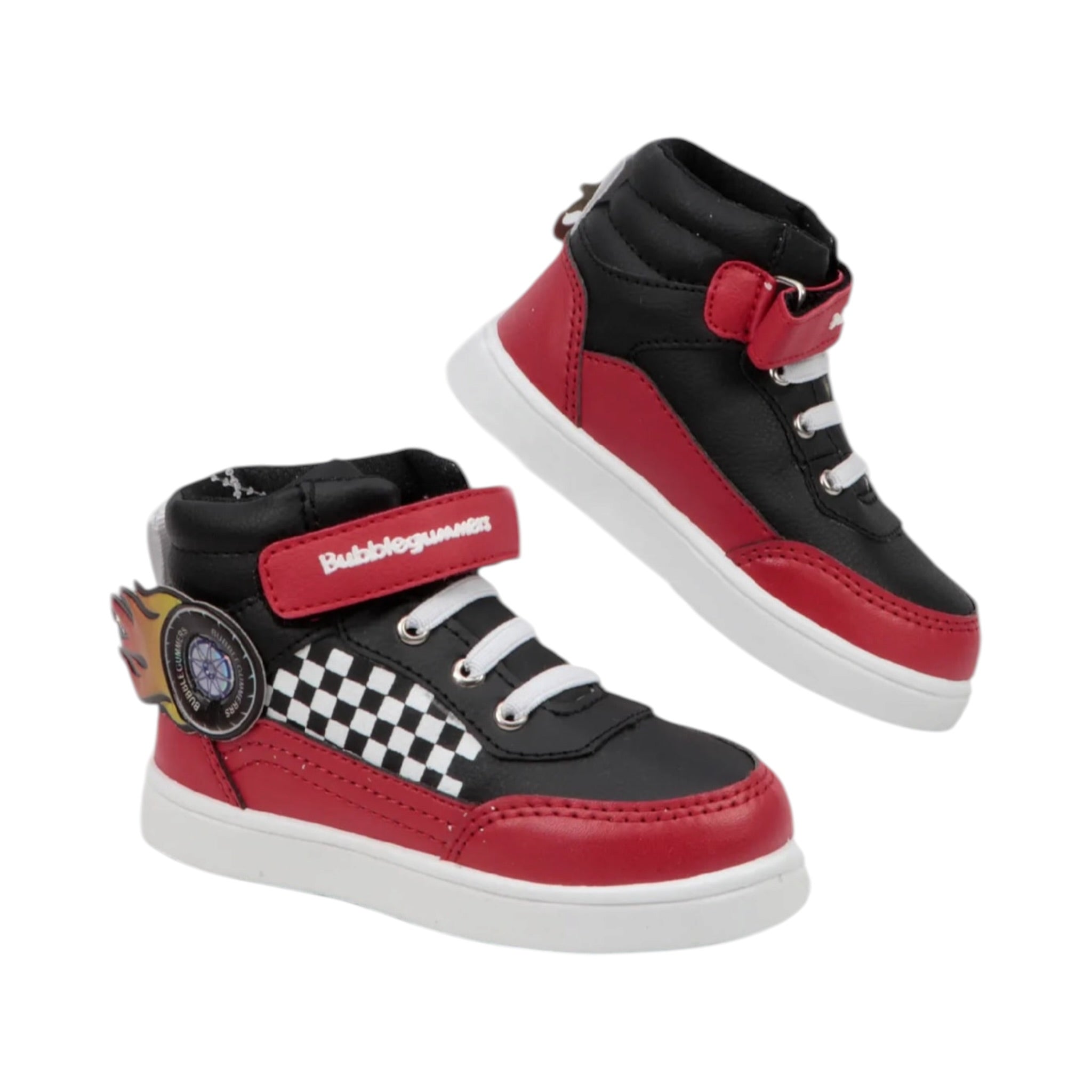 Tenis Carreras Audi  rojo negro Bubble Gummers