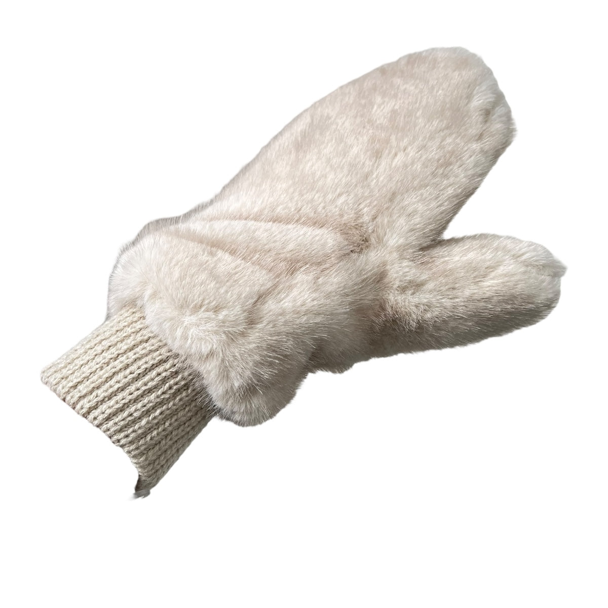 Guantes Beige Peluche Para Dama MUSSI