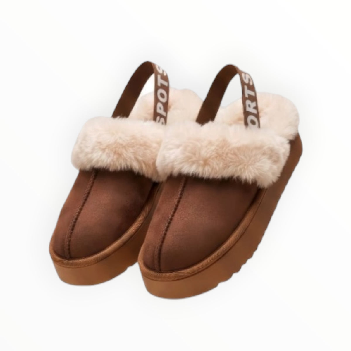 Pantufla Cafe Con Resorte En Tobillo Mussi