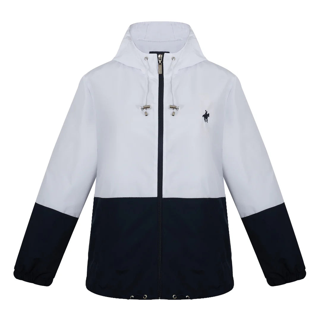 Chamarra Para Dama Blanca/Azul Rock Hampton Polo Team