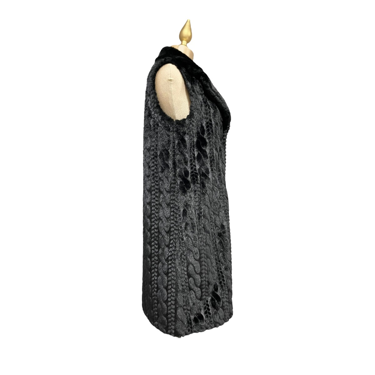 Chaleco Negro Manga Corta Para Dama MUSSI