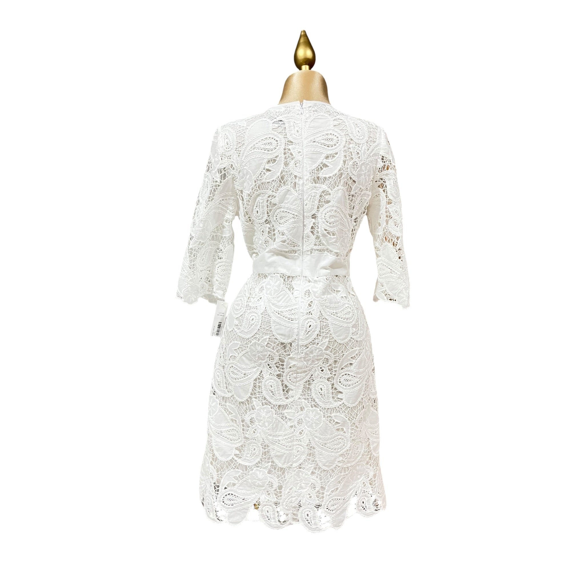 Vestido Blanco Guipur Mussi