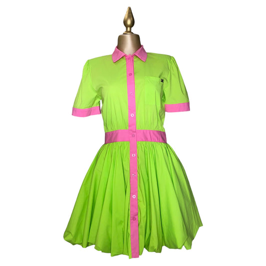 Vestido Green Bombacho Inferior LC