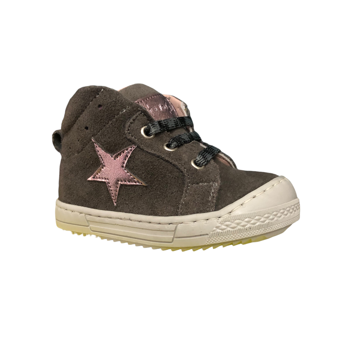 Tenis Bota Estrella Para Niña Gris/Velour DOGI