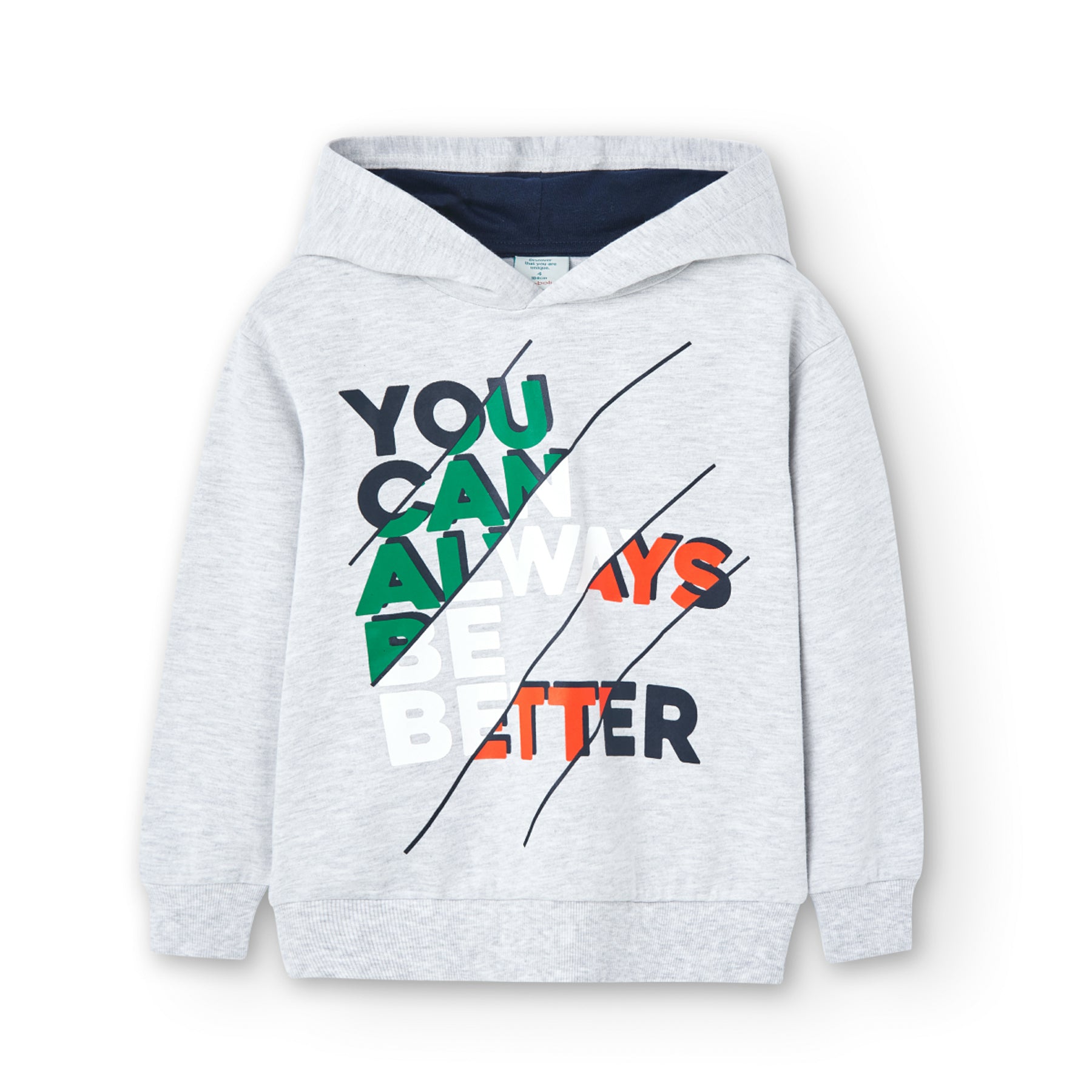 Conjunto Gris Vigoré “You Can Always Be Better” Para Niño BOBOLI