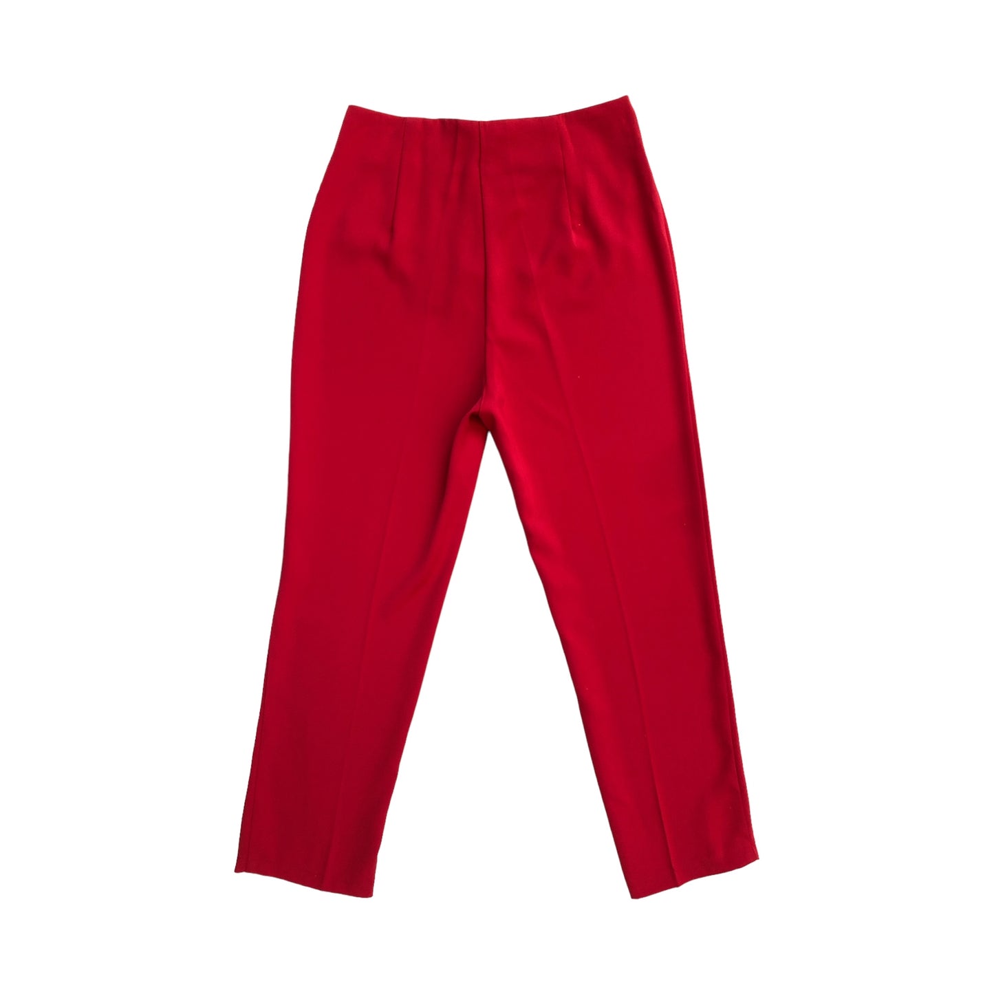 Pantalón Alto de Pinzas Rojo LC