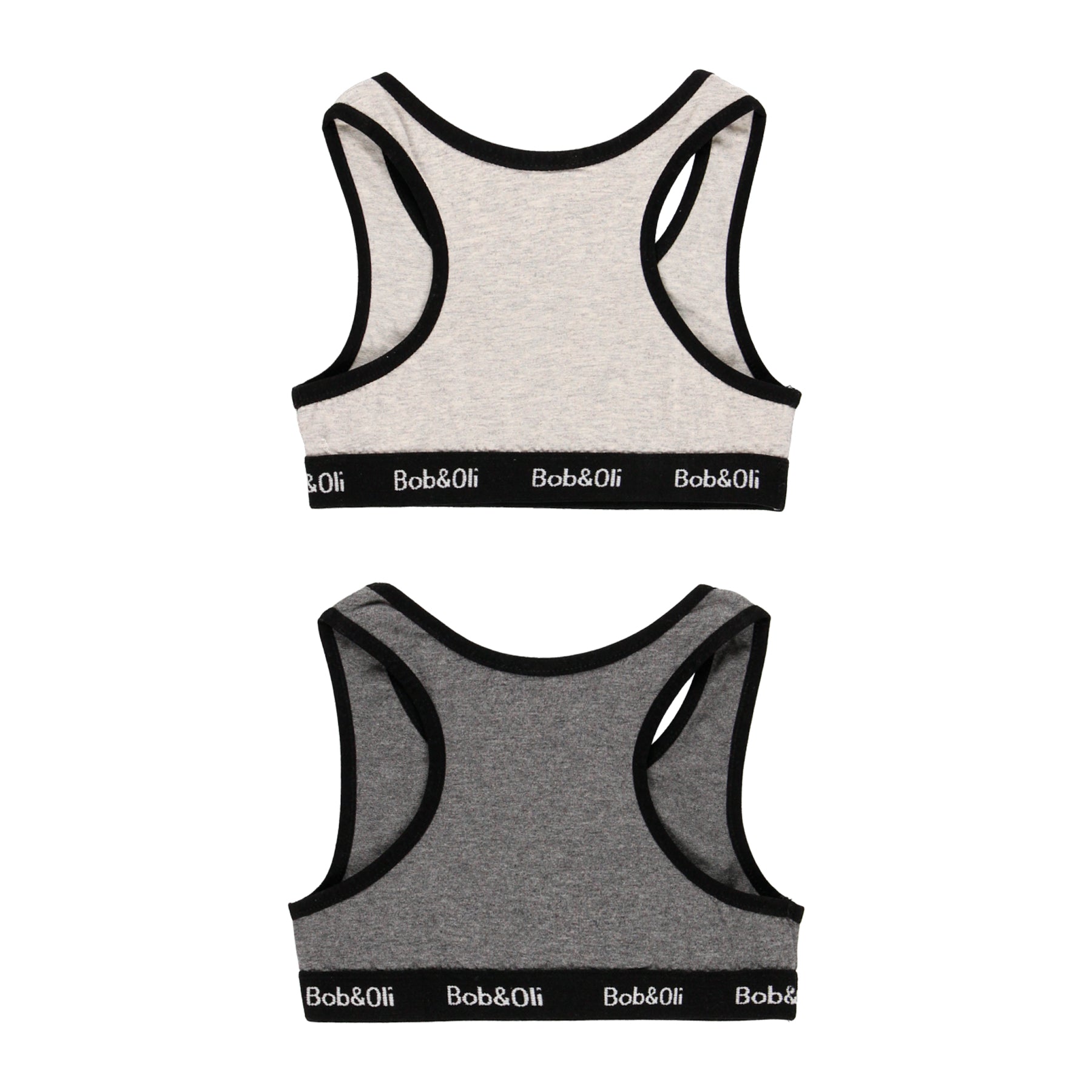 Pack De 2 Tops Color Gris Claro/Oscuro Para Niña BOBOLI
