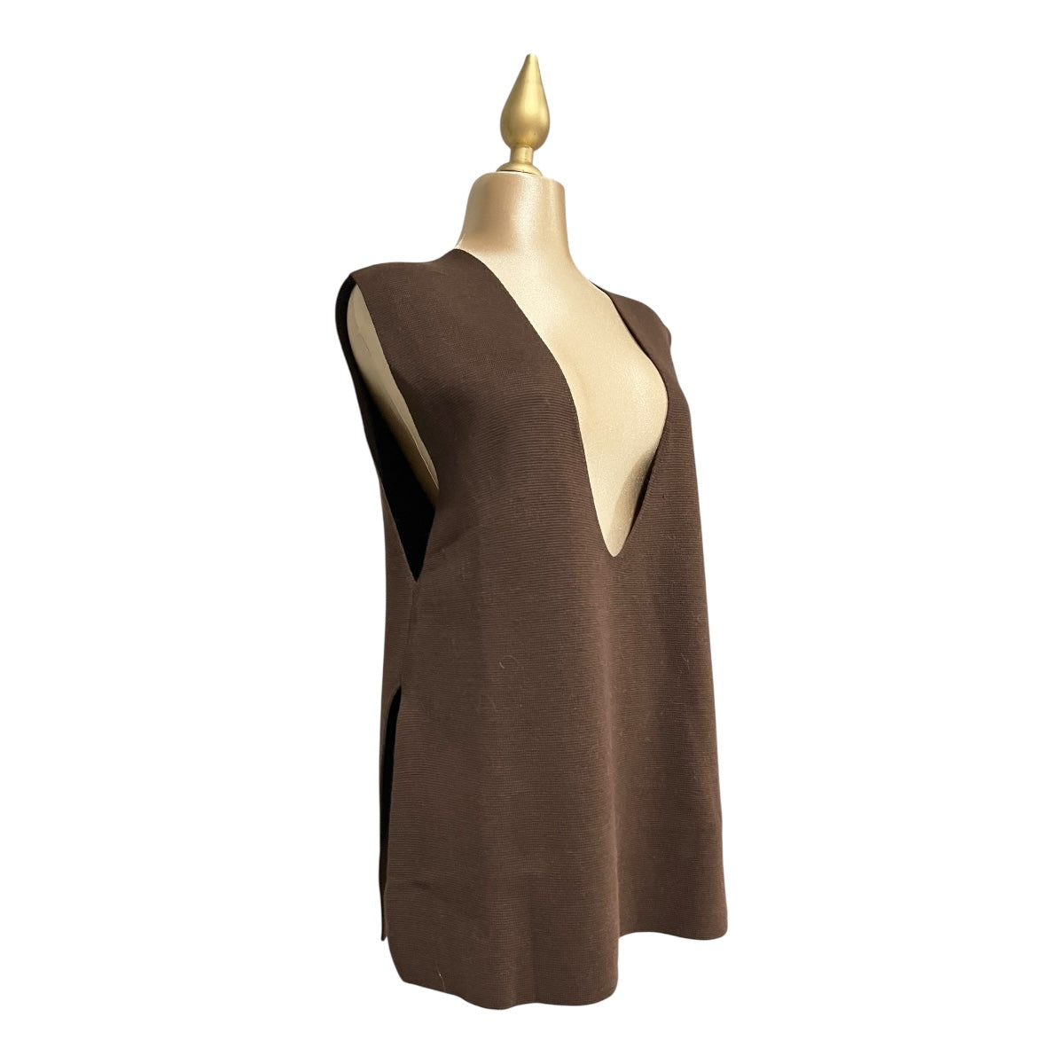 Conjunto De Suéter/Chaleco/Falda Café Para Dama MUSSI