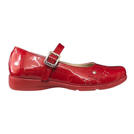 Zapato Charol Color Rojo Dogi