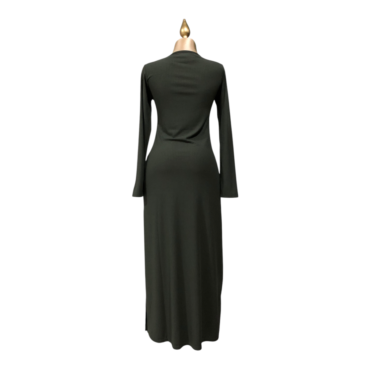 Vestido Largo Color Verde Para Dama LSN