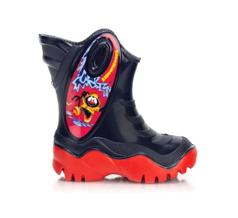 Bota De Lluvia Moon Marino/Rojo Bubble Gummers