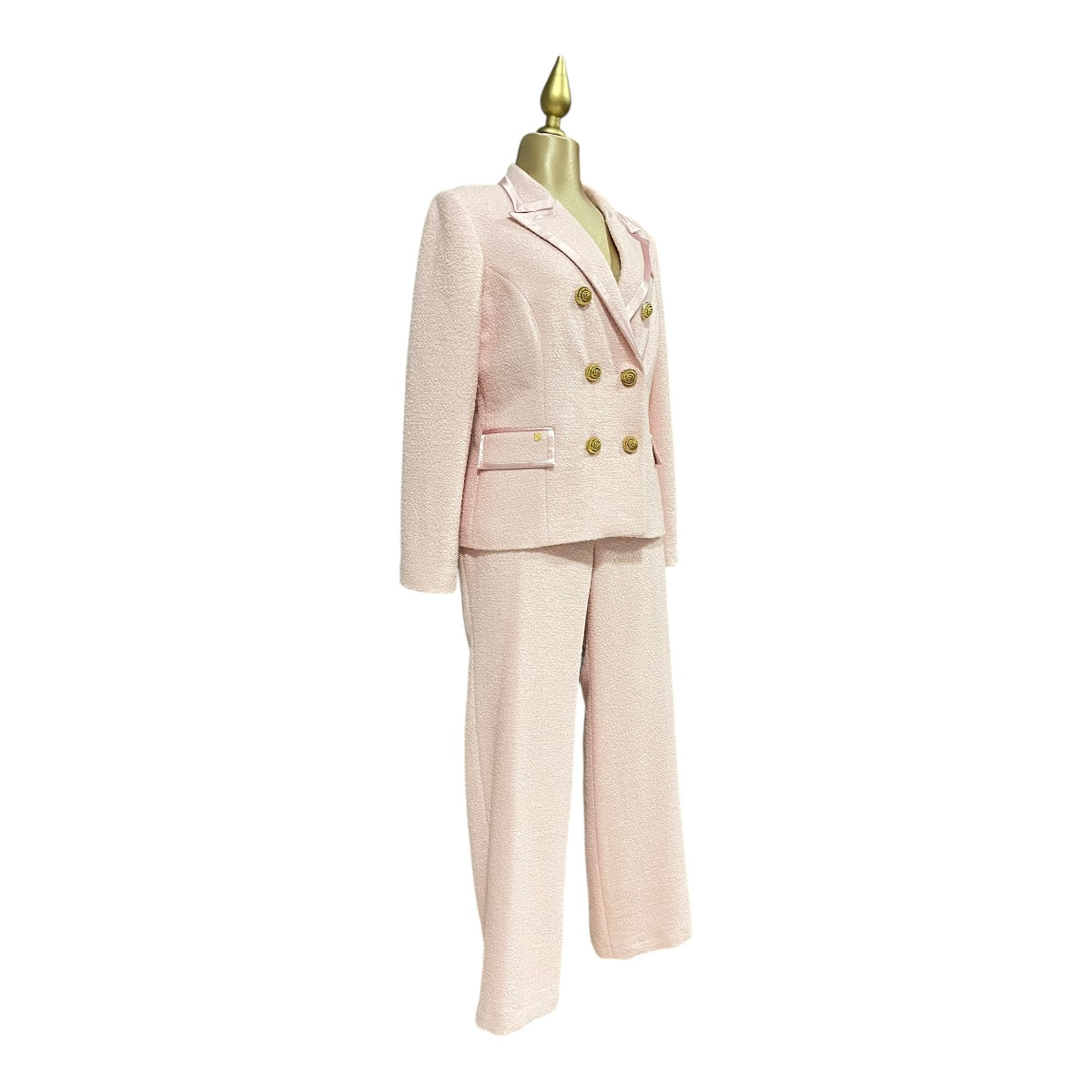 Conjunto De Saco Y Pantalón Rosa Para Dama MUSSI