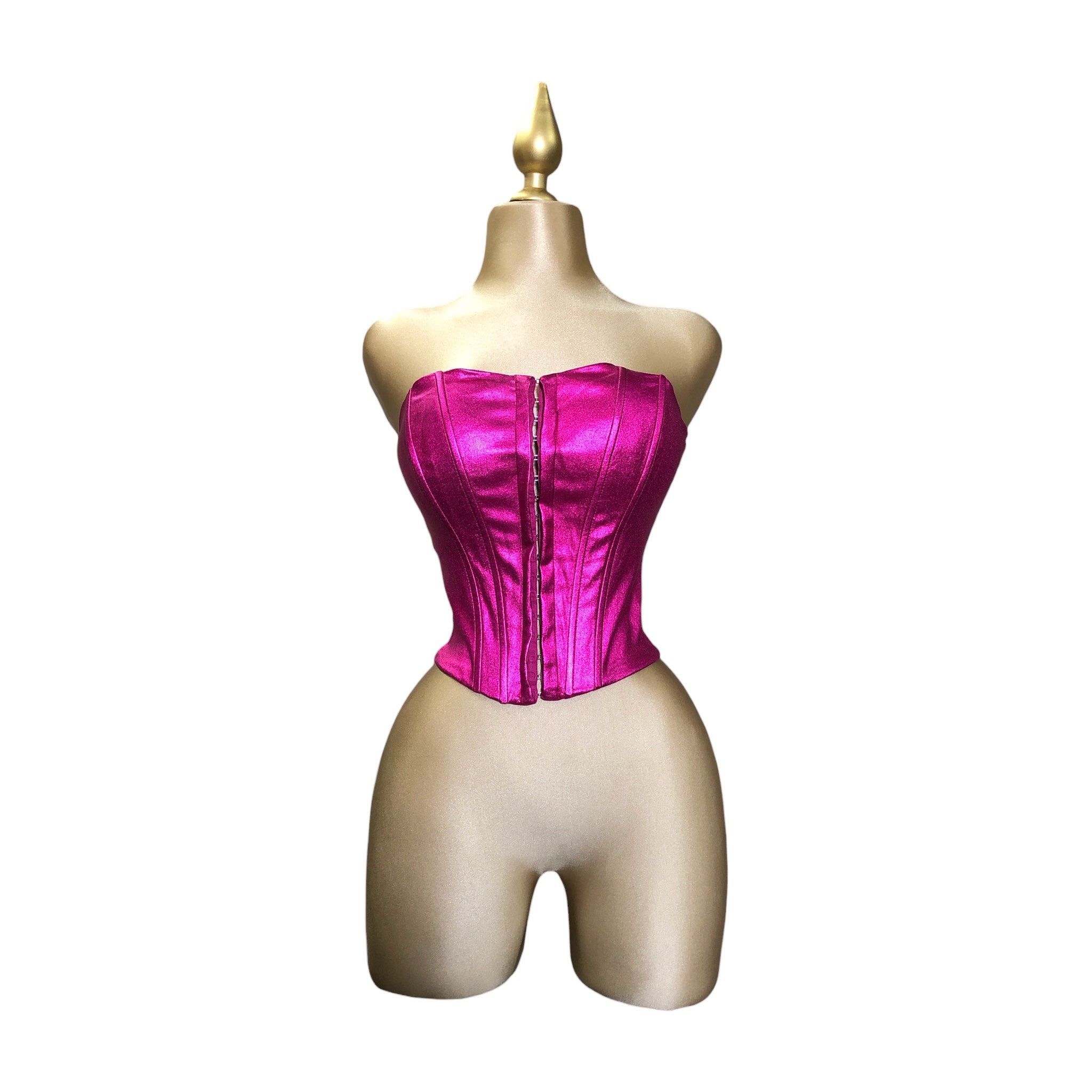 Top Corsé Fucsia LC
