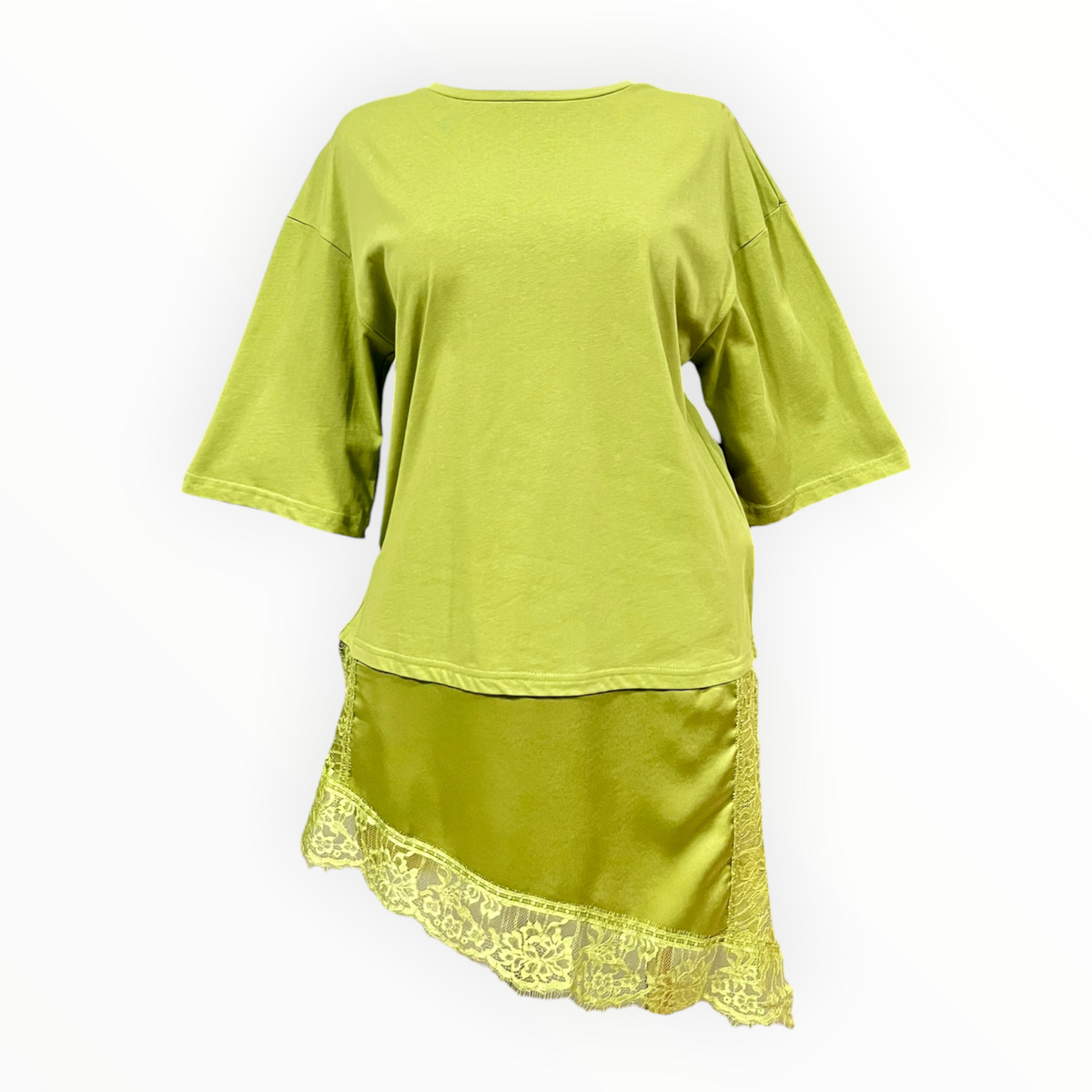 Playera Verde Manga Corta Amplia LC