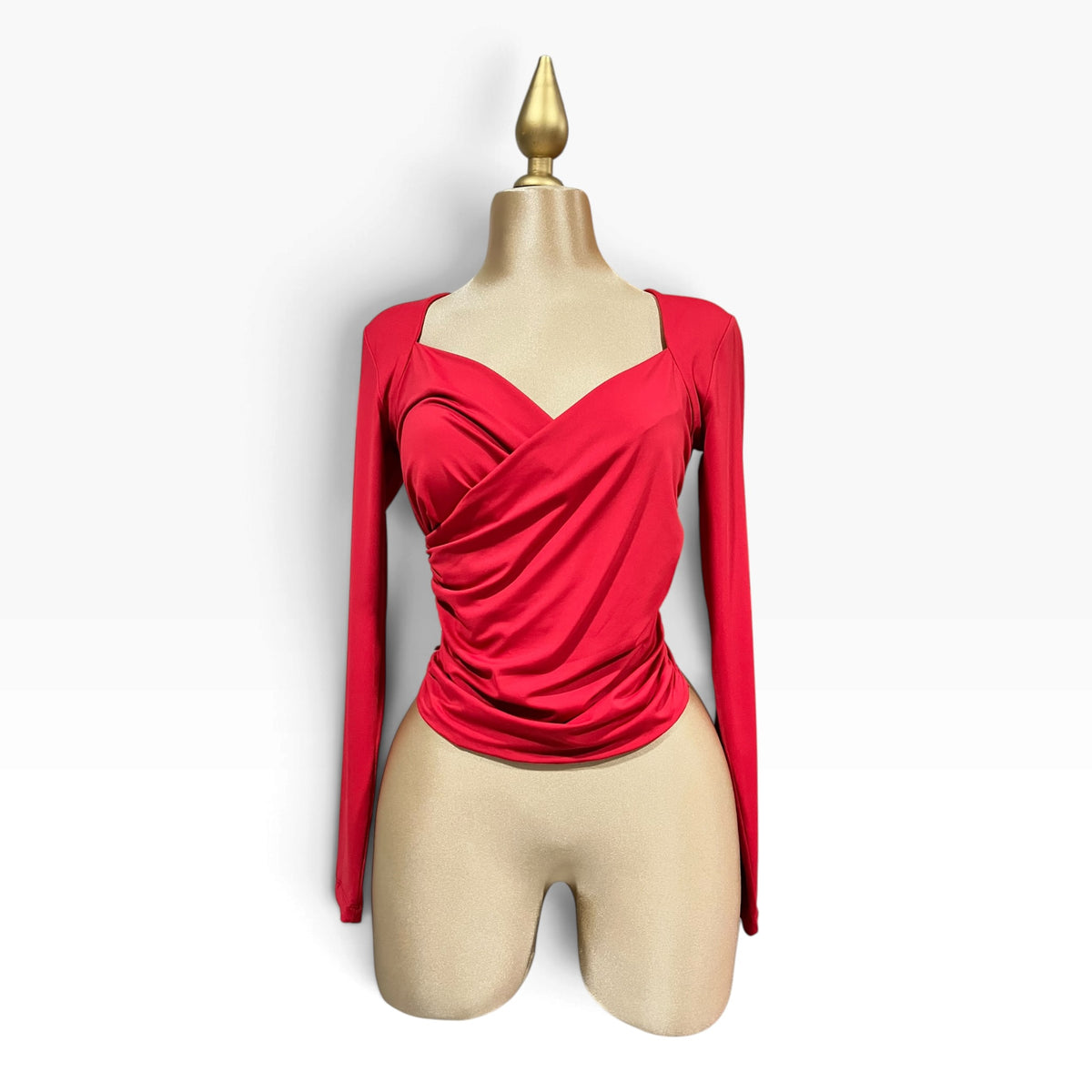 Blusa Escote En V Rojo LC
