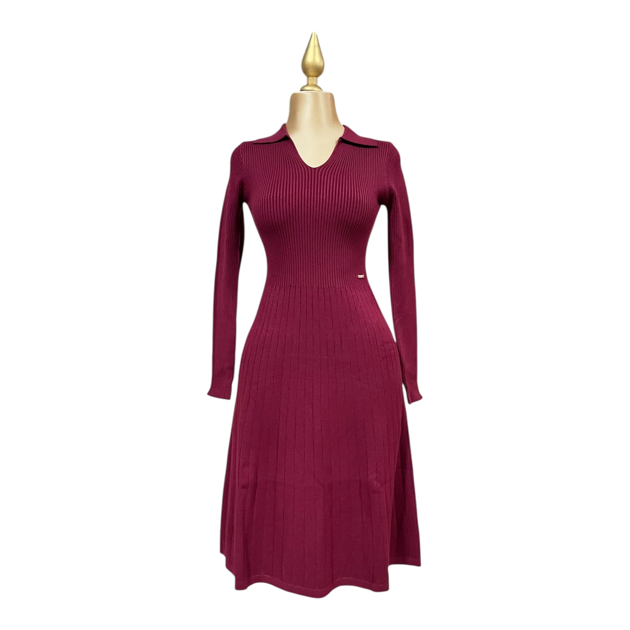 Vestido Tejido Vino Para Dama MUSSI