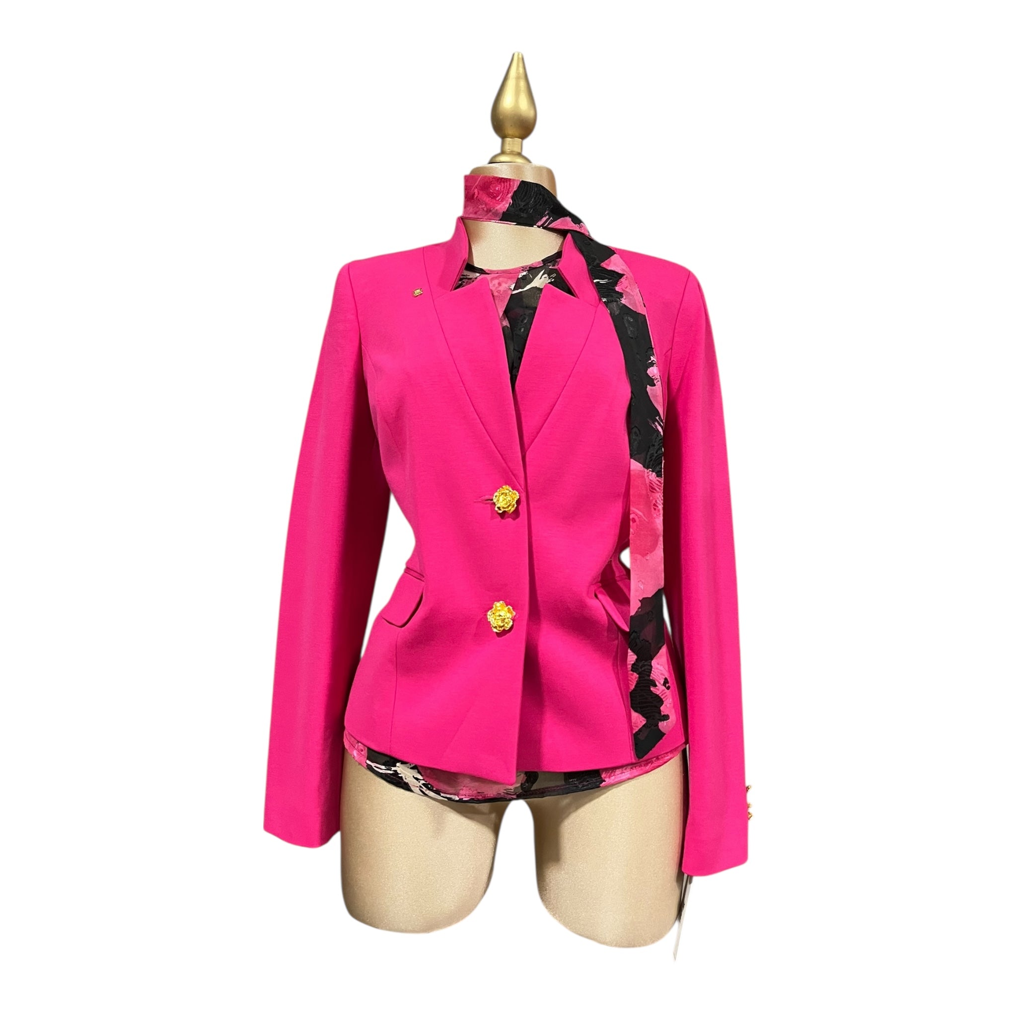 Conjunto De 3 Piezas Fiusha/Negro Para Dama MUSSI