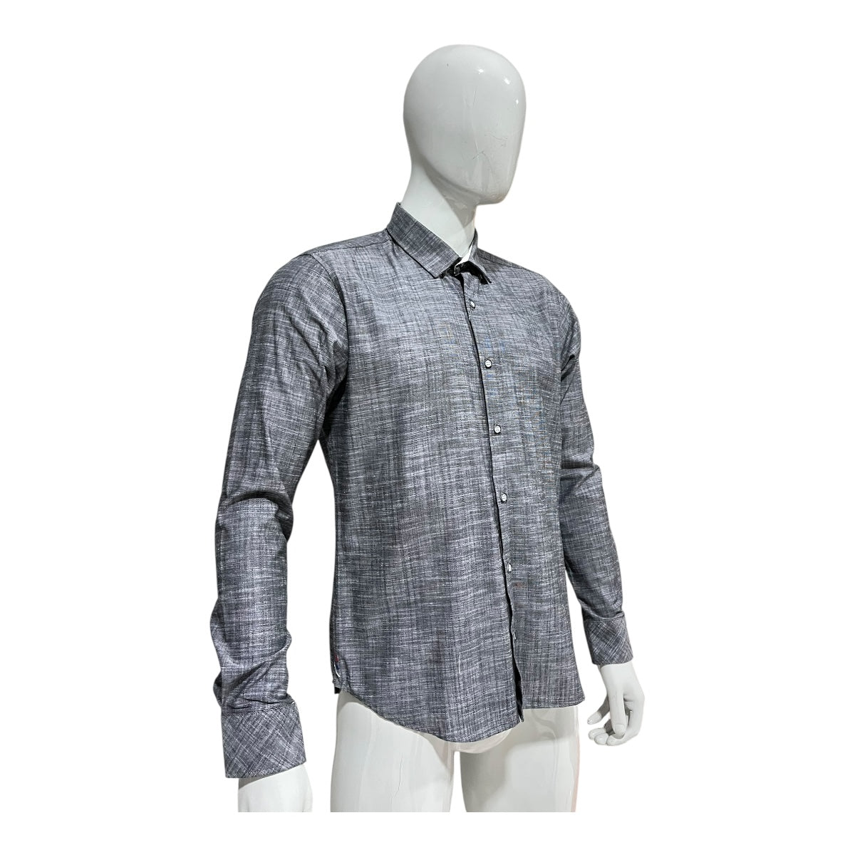 Camisa Gris Bordado  Para Caballero ZAREVICH COLLECTION