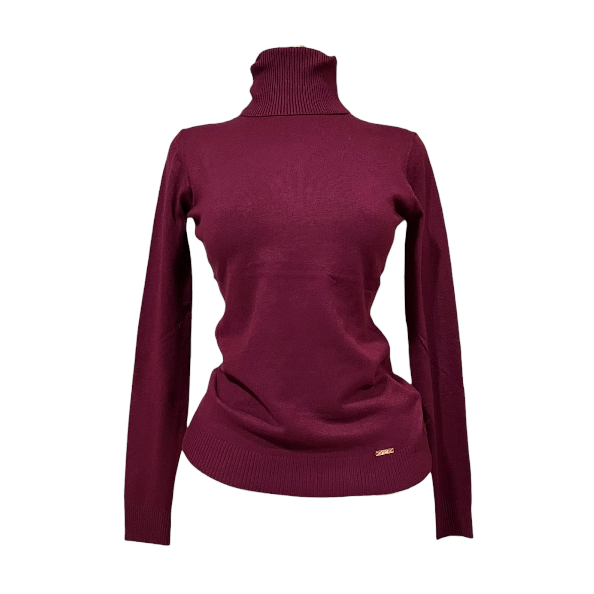 Blusa Vino Cuello De Tortuga Para Dama MUSSI