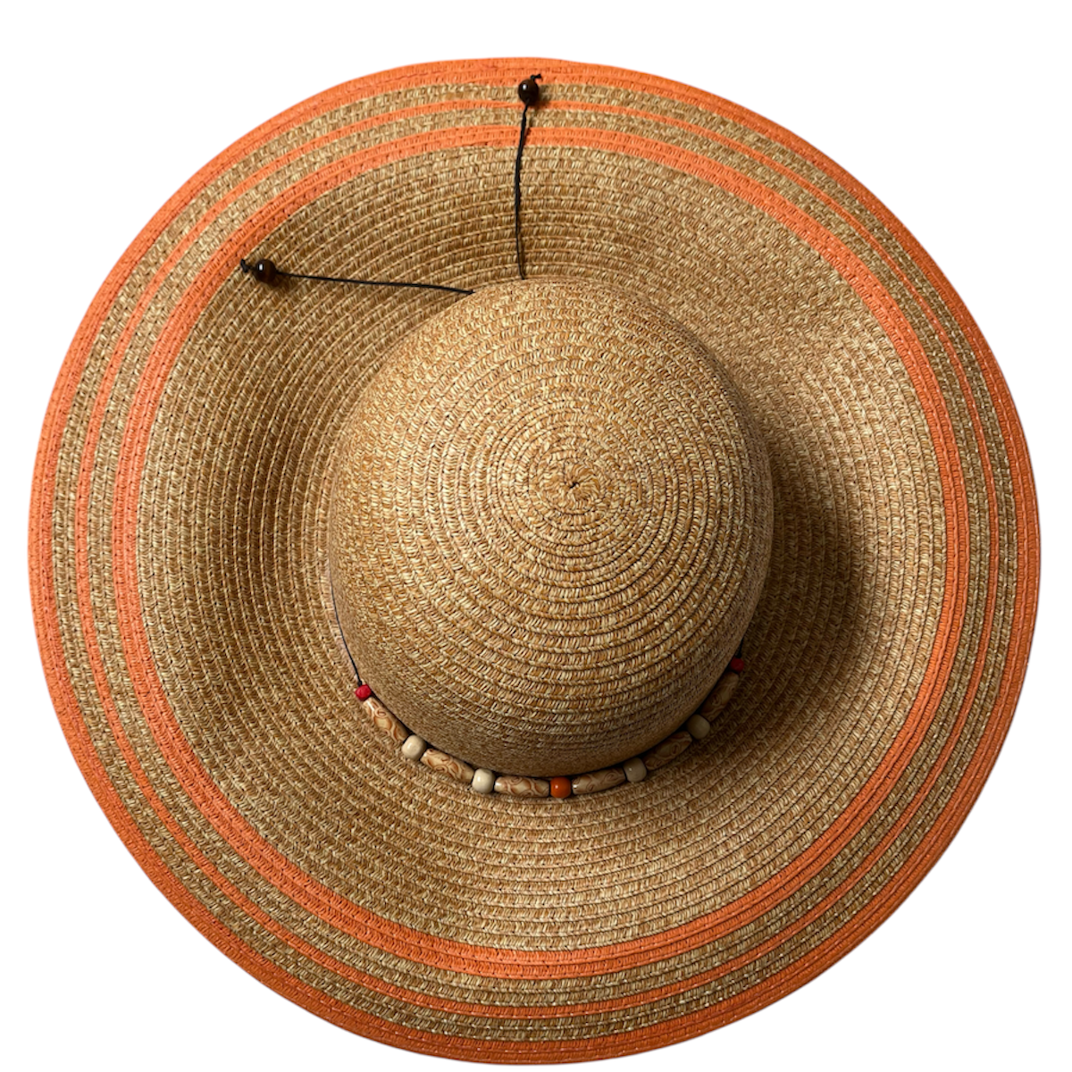 Sombrero Playero Rayas Naranja Devotion Hats