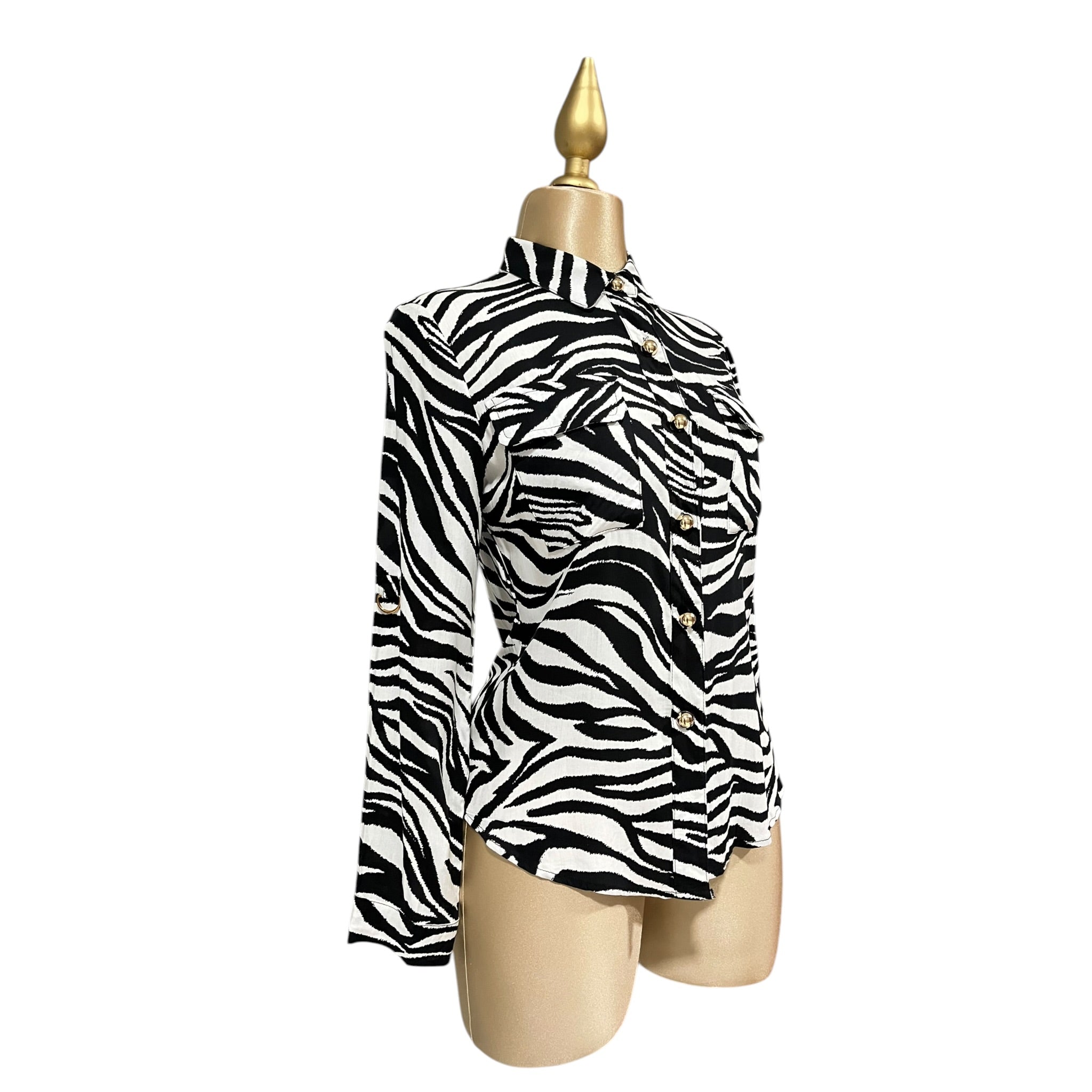 Camisa Estampado Zebra LC