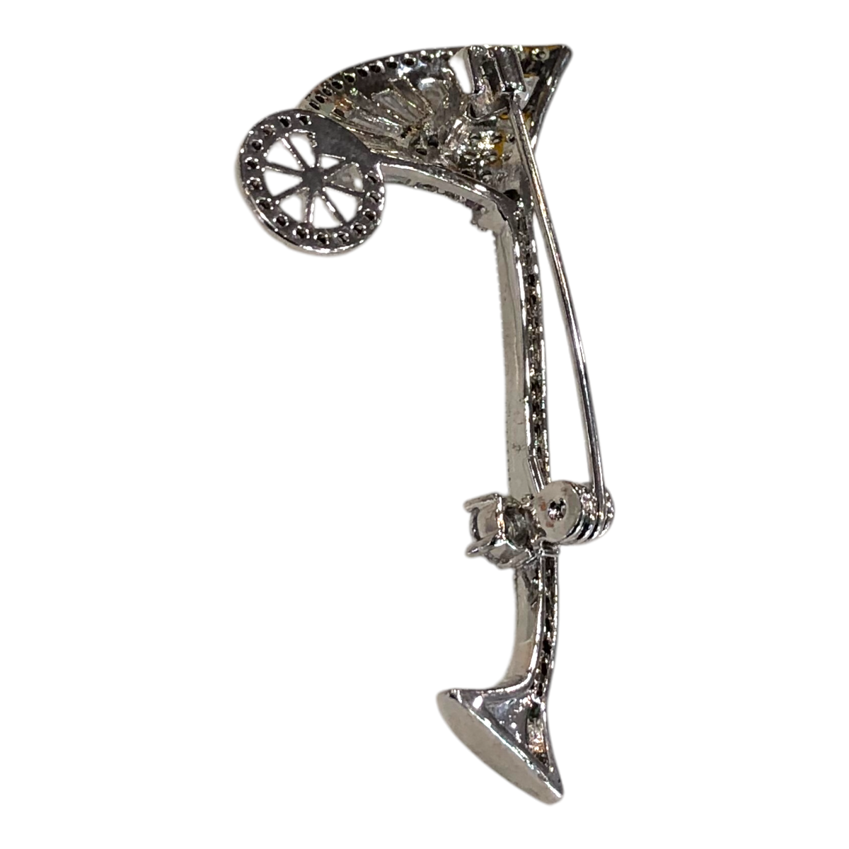 Broche Plateado Para Ropa Mujer