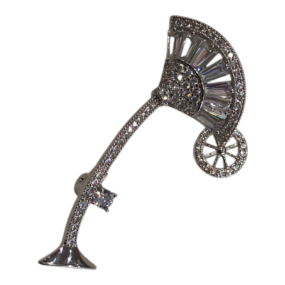 Broche Plateado Para Ropa Mujer