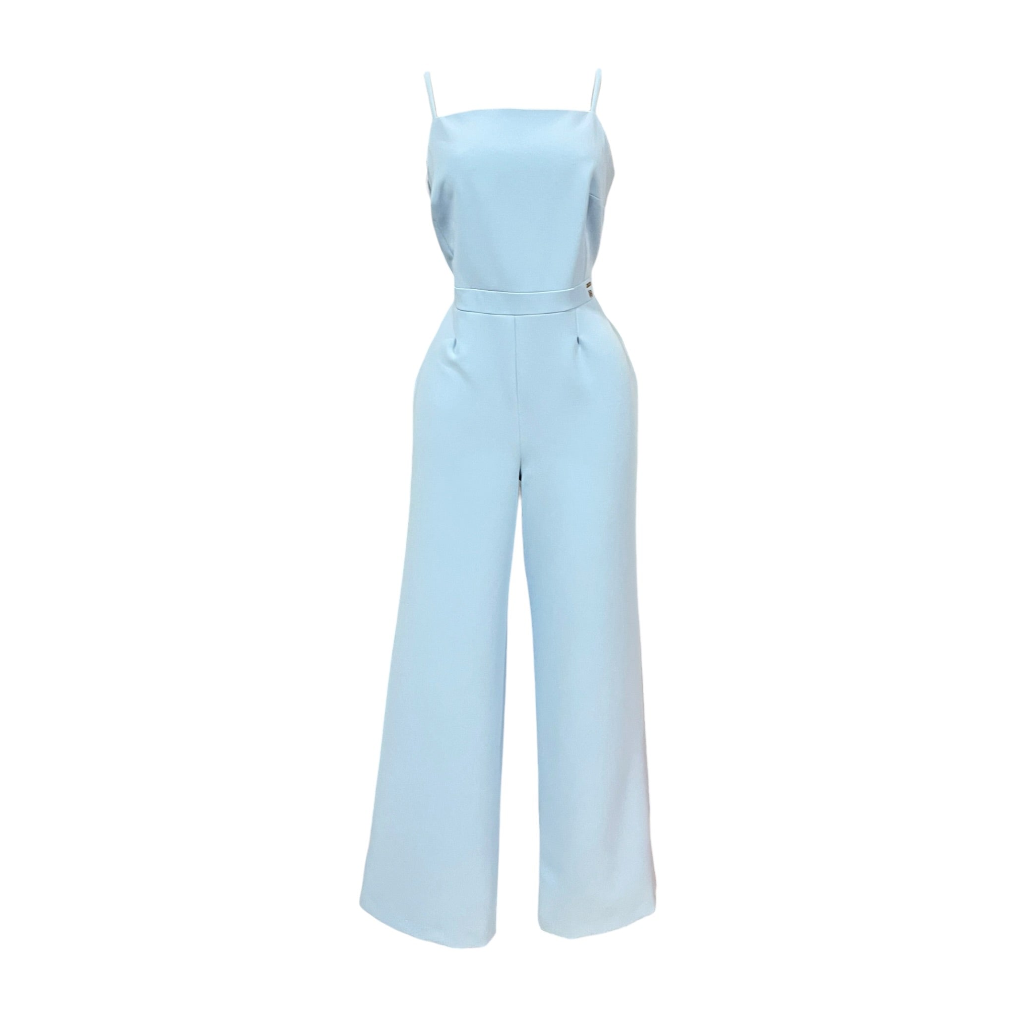 Jumpsuit Azul De Tirante Angosto Mussi