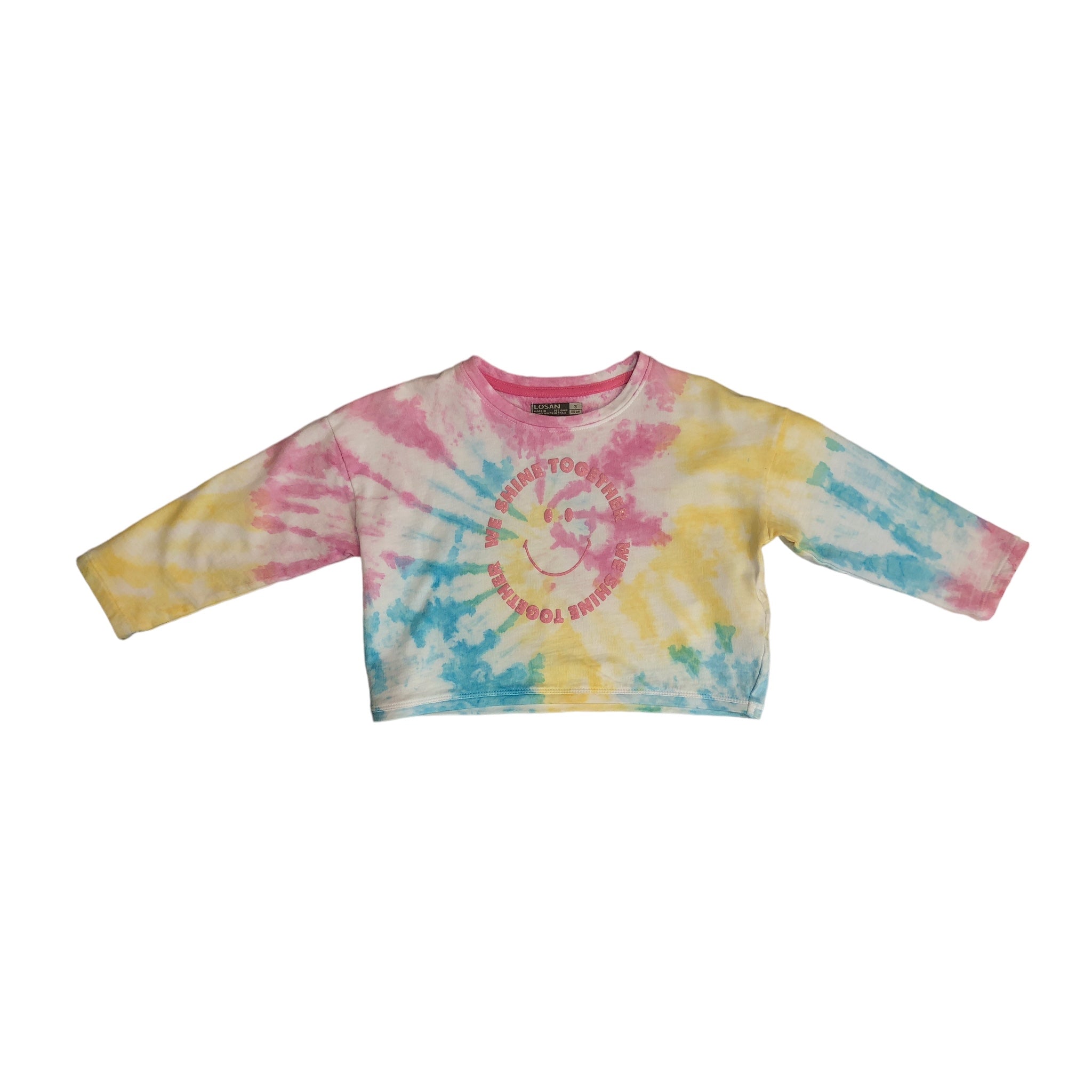 Sudadera Con Estampado Tie Dye "We Shine Together" Niña Losan