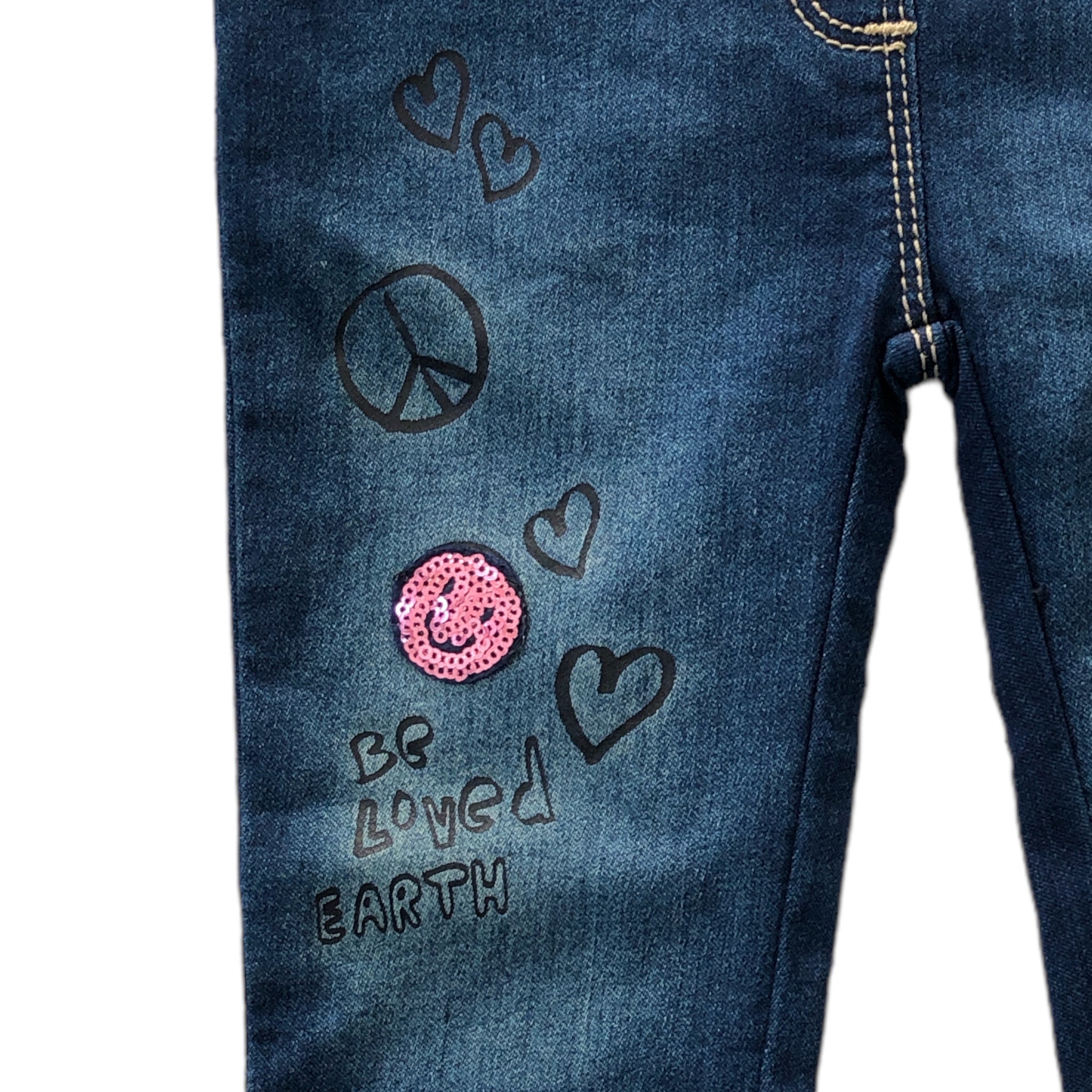Jegging Denim Con Llavero Para Niña Losan