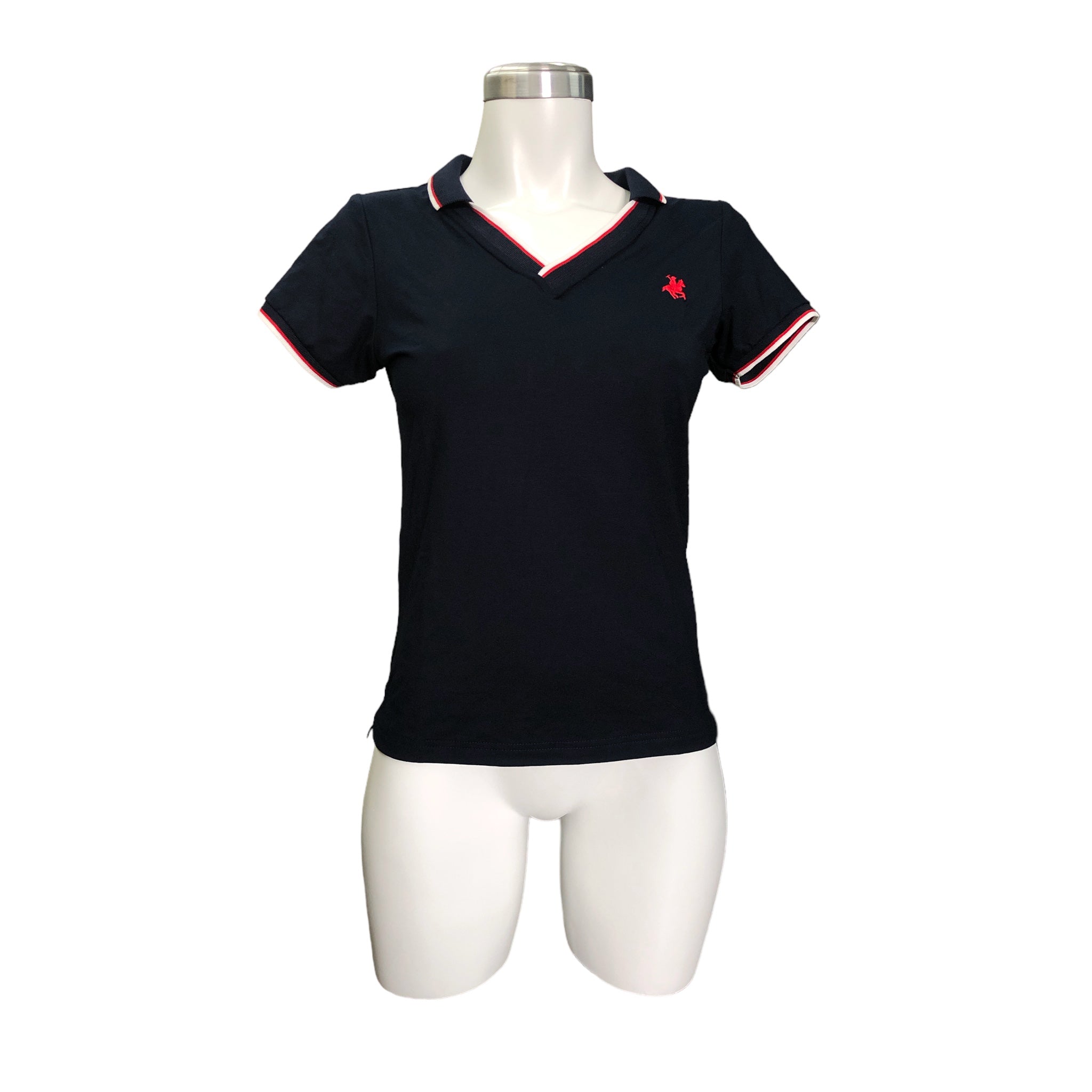 Playera Polo Escote V Para Dama Marino Rock Hampton Polo Team