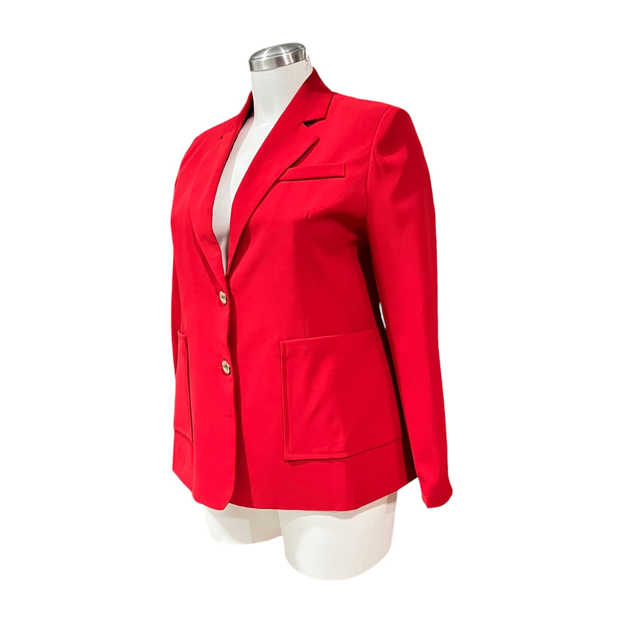 Saco Clásico Elegante Rojo Curvy LC