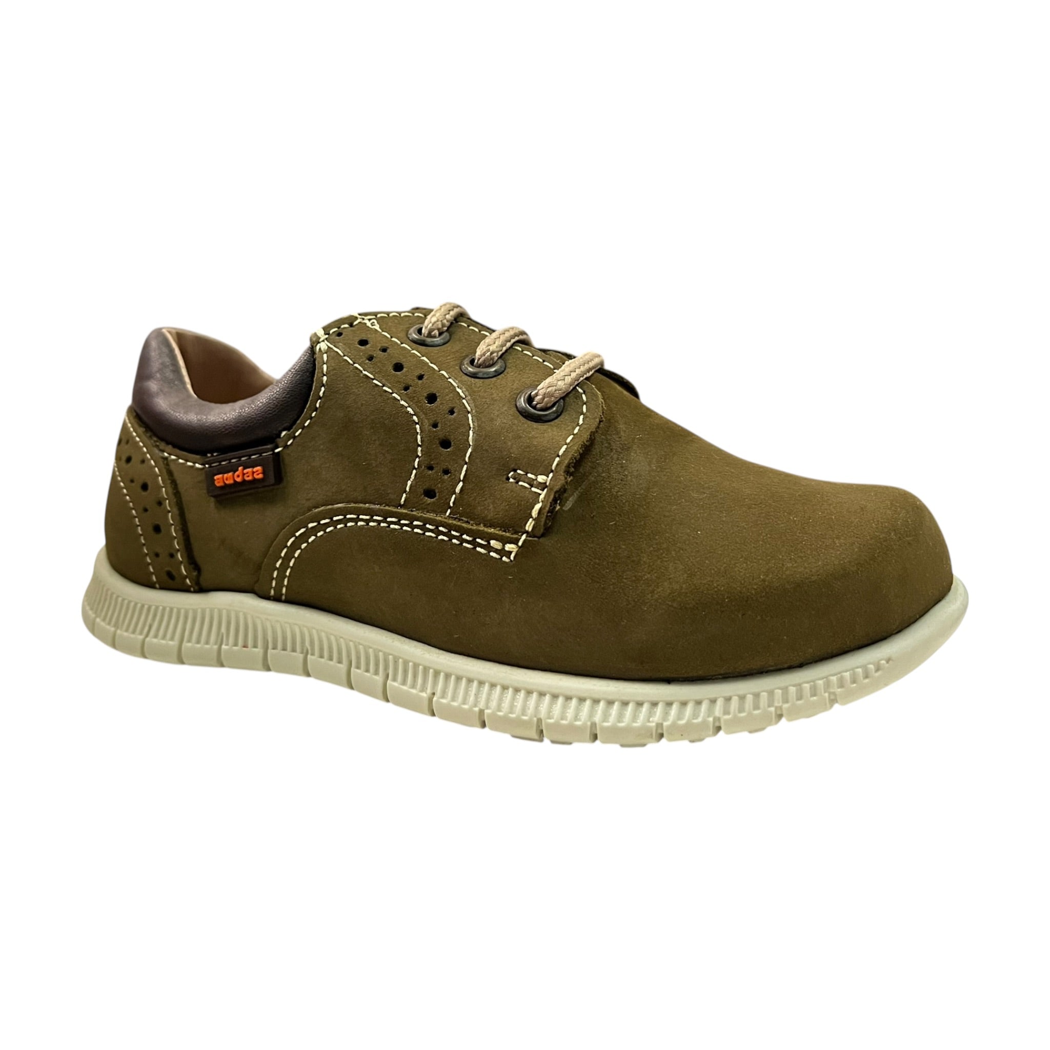 Zapato Piel Verde Para Niño Audaz