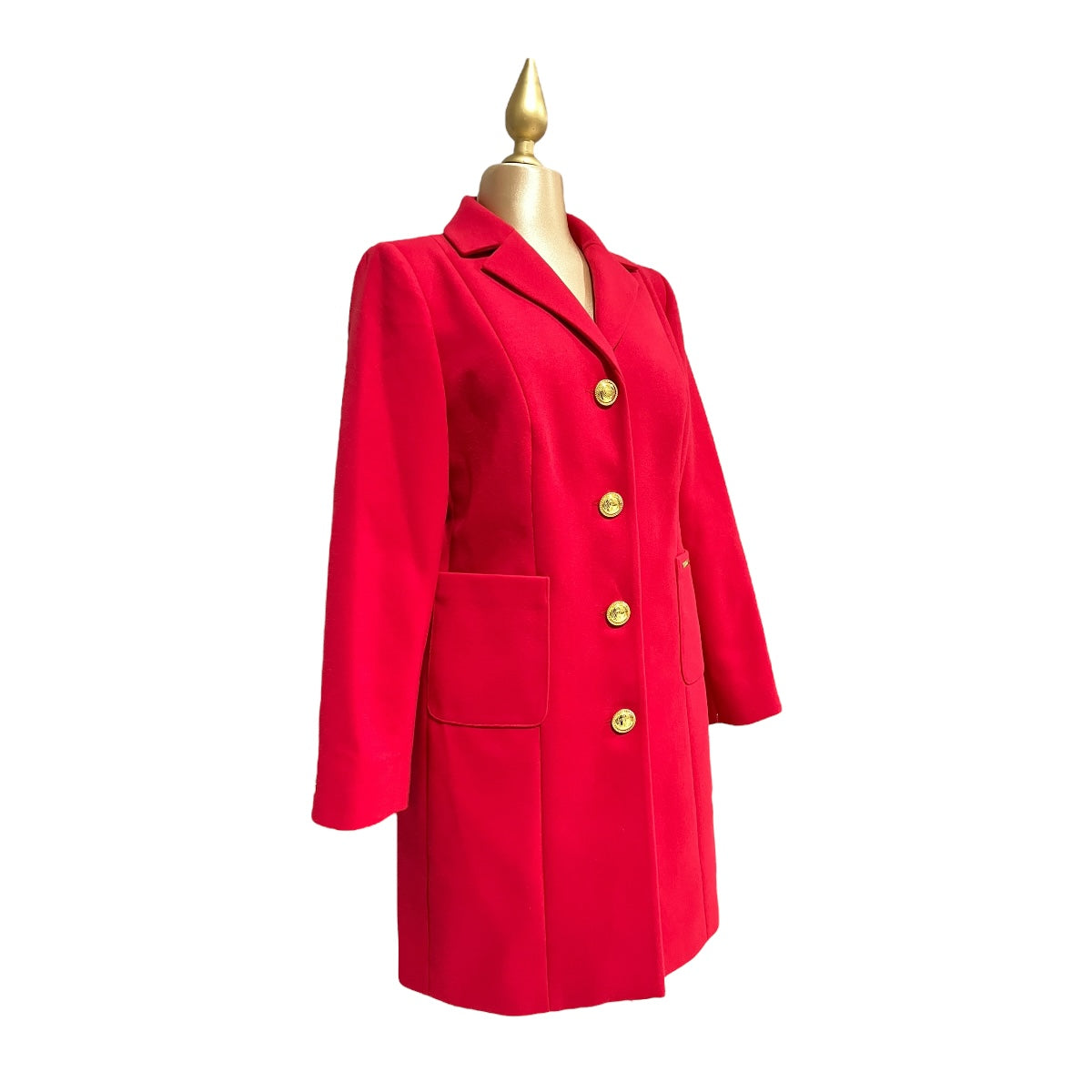 Abrigo Color Rojo Mussi