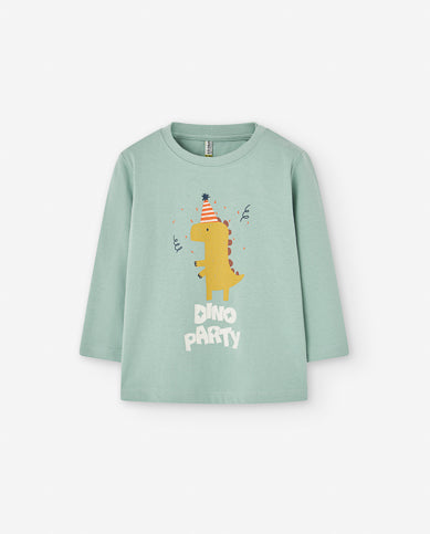 Playera Para Bebe Niño "Dino Party" Losan