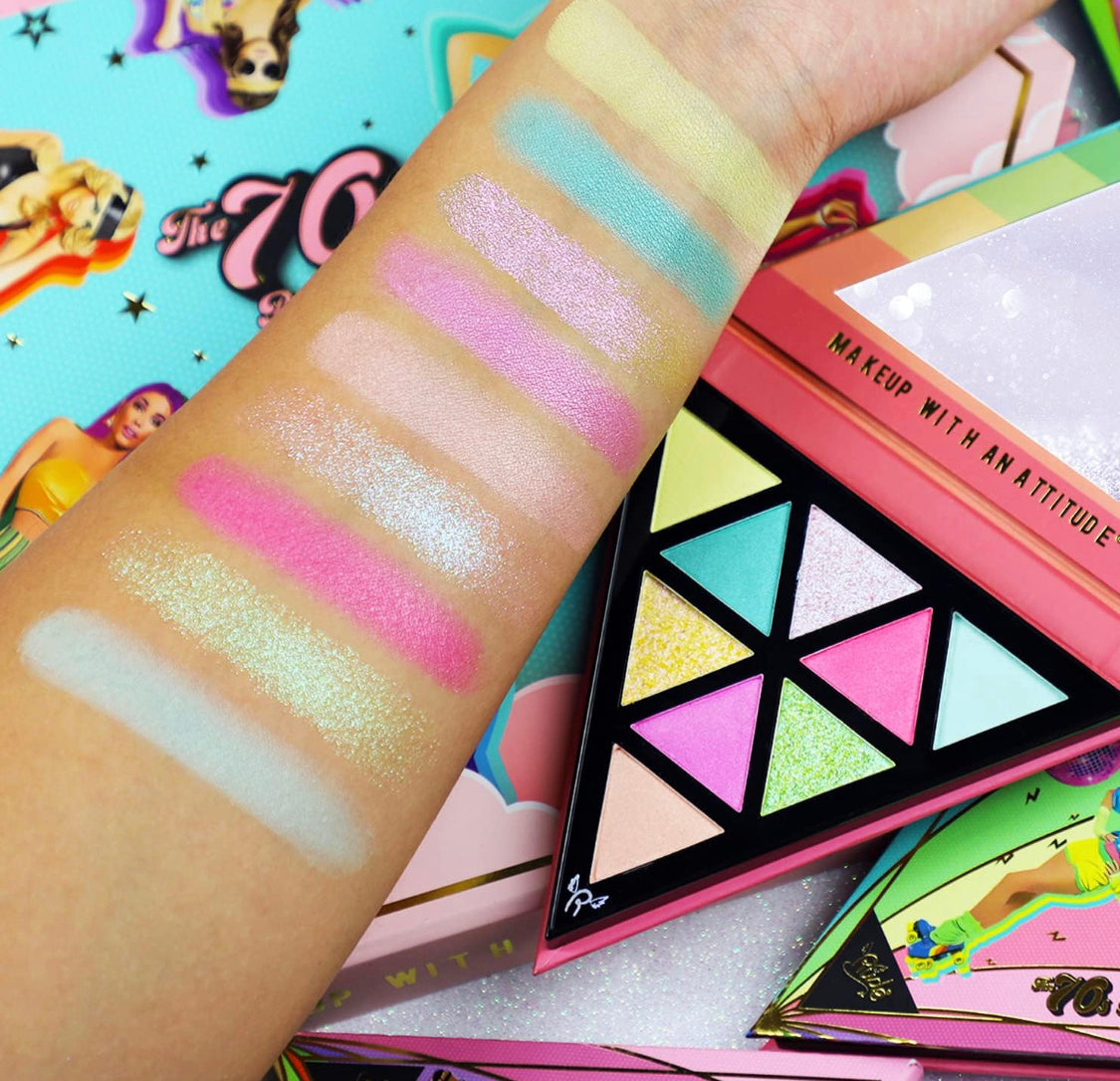 Paleta De Sombras The 70s Modo Disco Rude Cosmetics