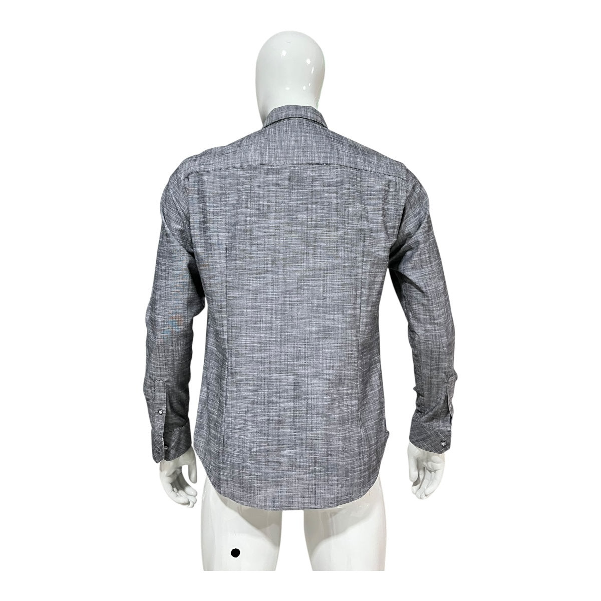 Camisa Gris Bordado  Para Caballero ZAREVICH COLLECTION