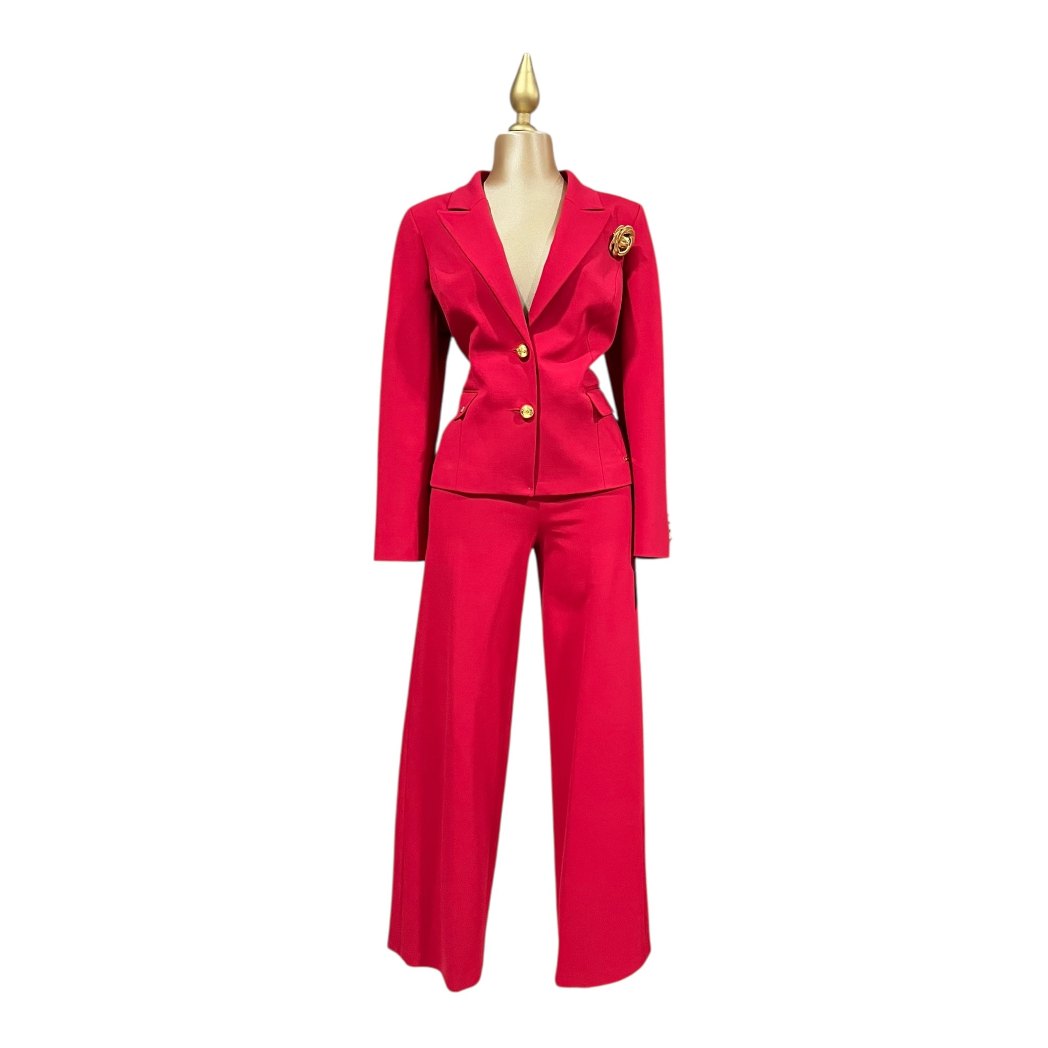 Conjunto Saco Y Pantalón Rojo MUSSI