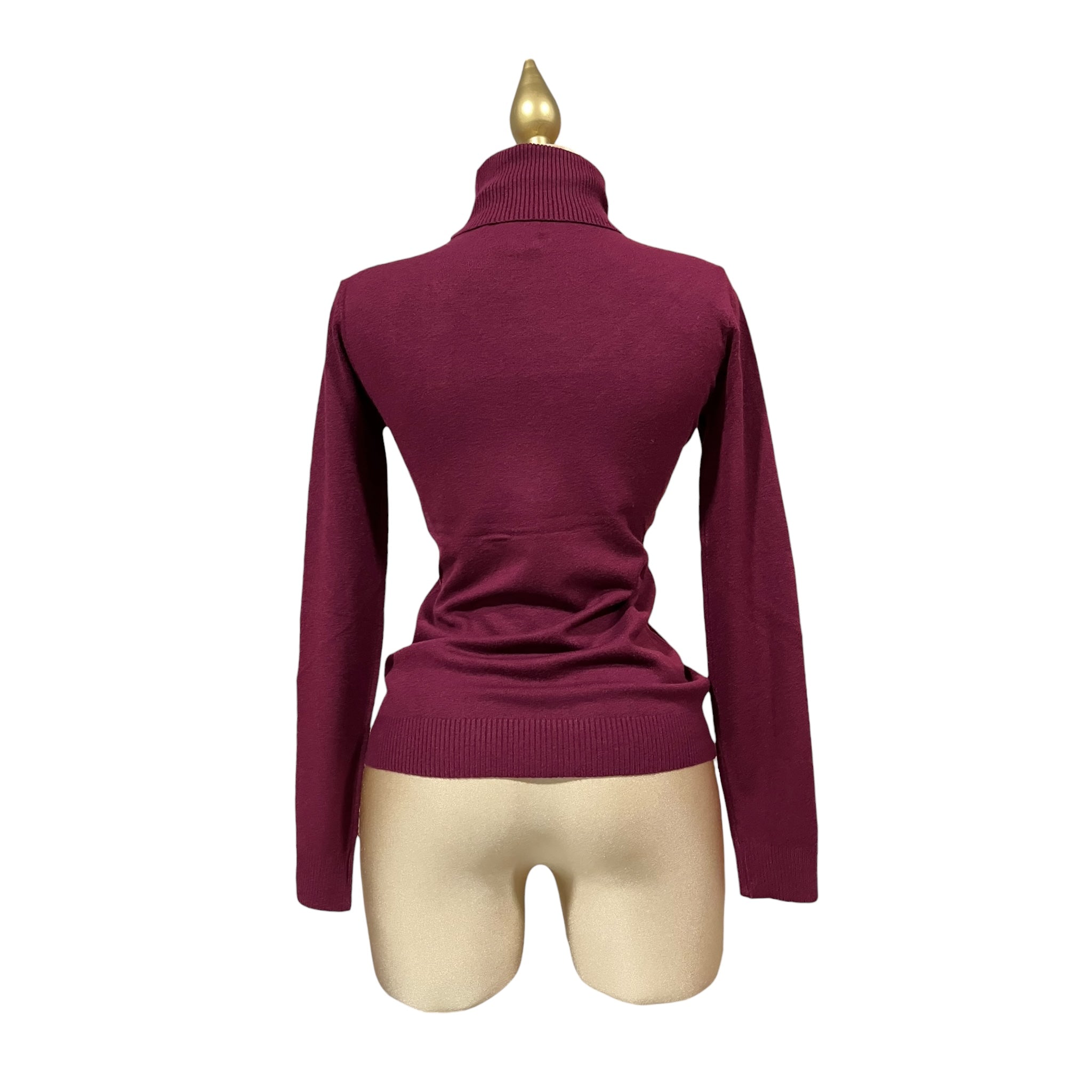 Blusa Vino Cuello De Tortuga Para Dama MUSSI