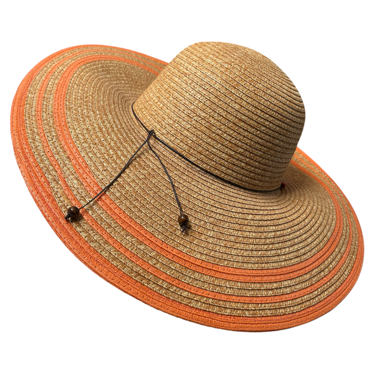 Sombrero Playero Rayas Naranja Devotion Hats