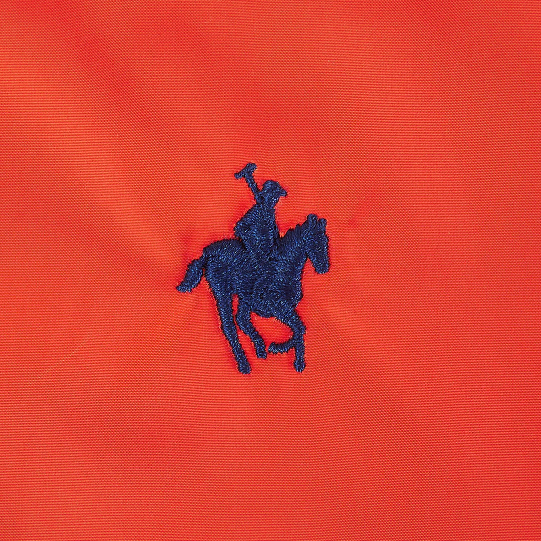 Chamarra Bomber Naranja Para Caballero Rock Hampton Polo Team