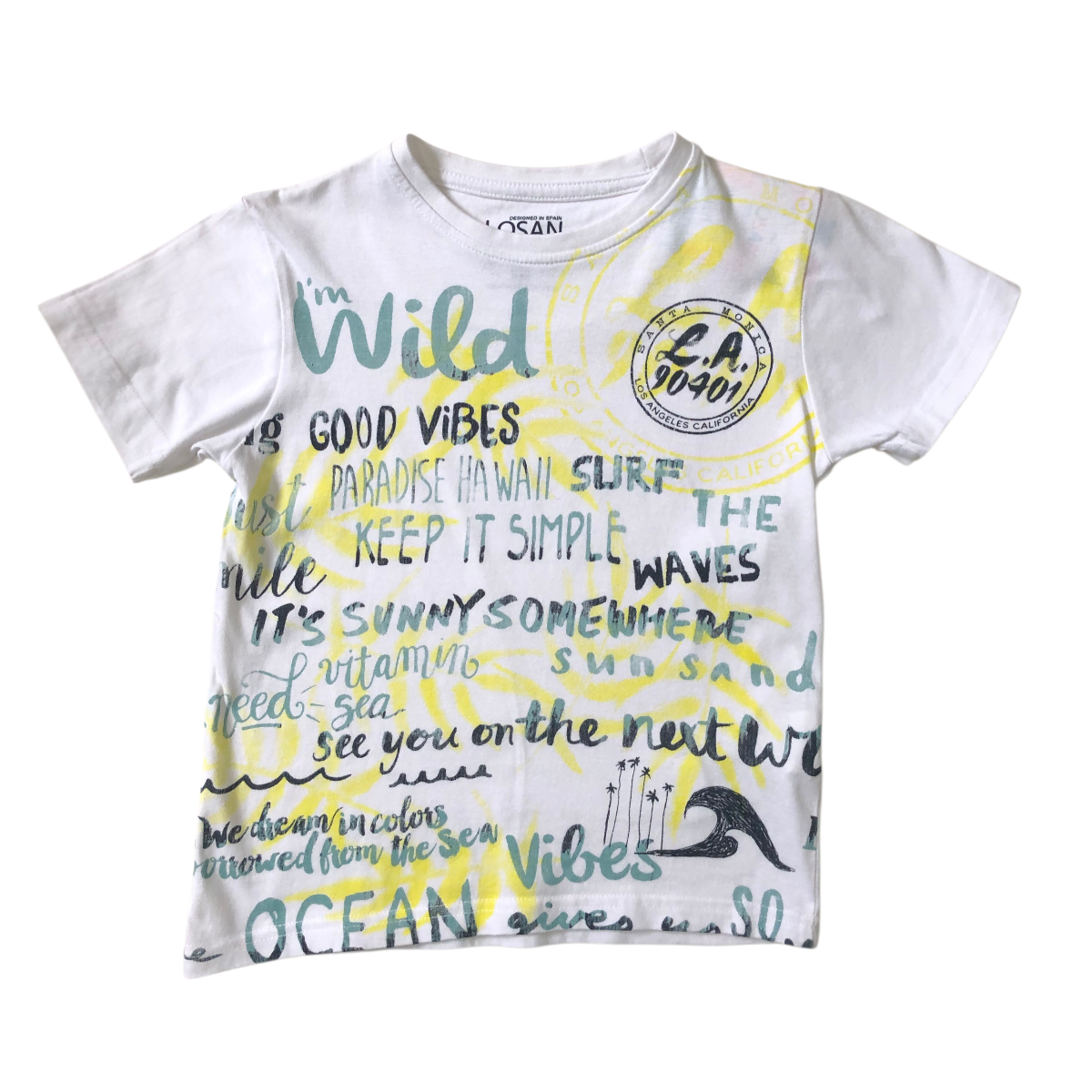 Playera Texto Estampado Losan