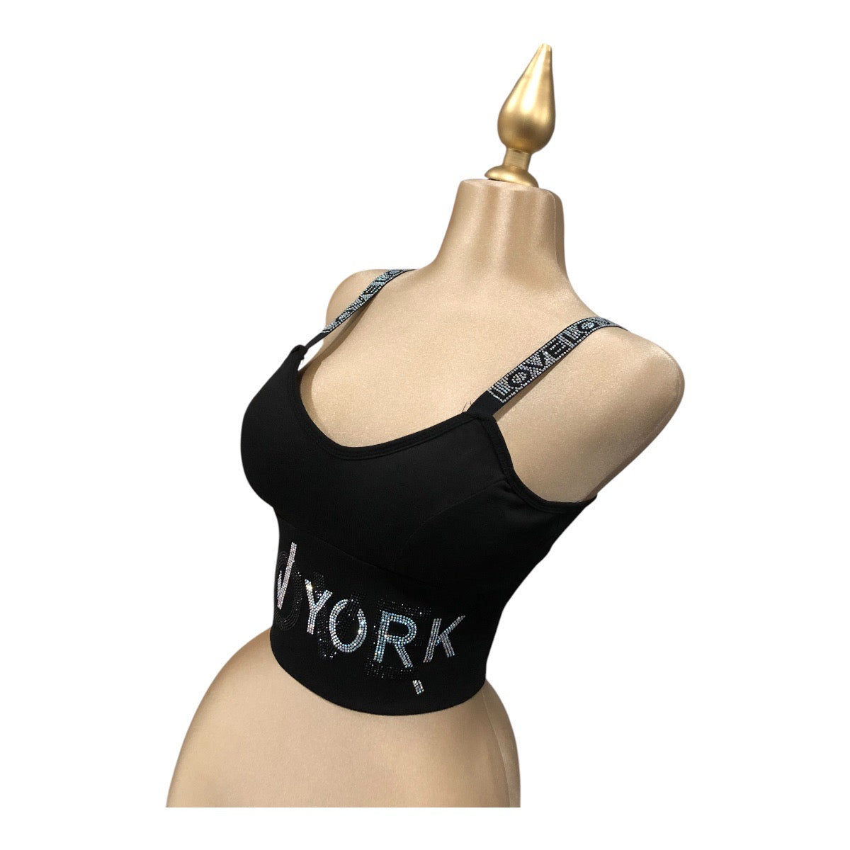 Playera Top “NEW YORK” Color Negro LC